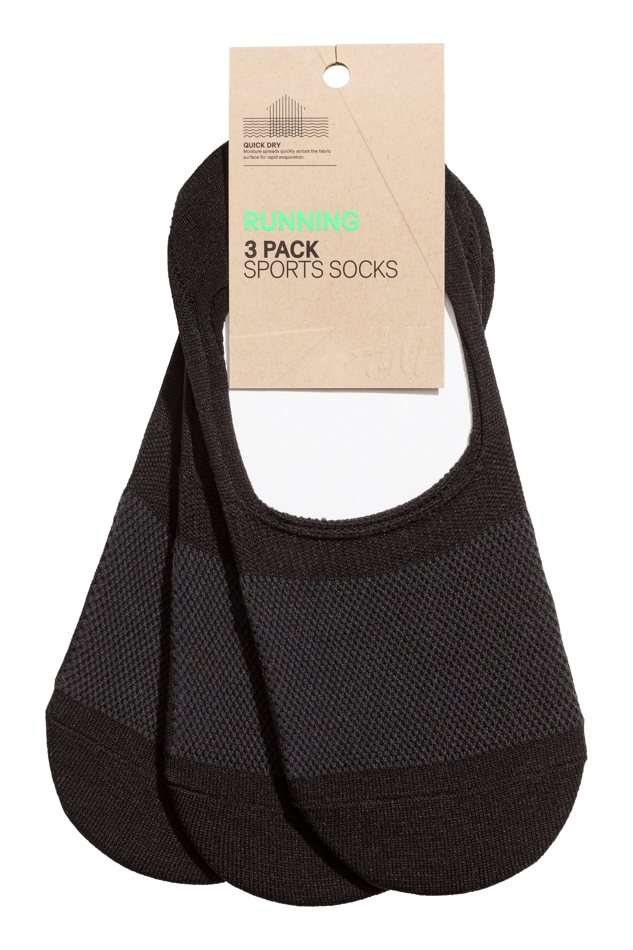Näytä suurempi kuva: 3 paria sporttisukkia - Musta - MIEHET | H&M FI 1