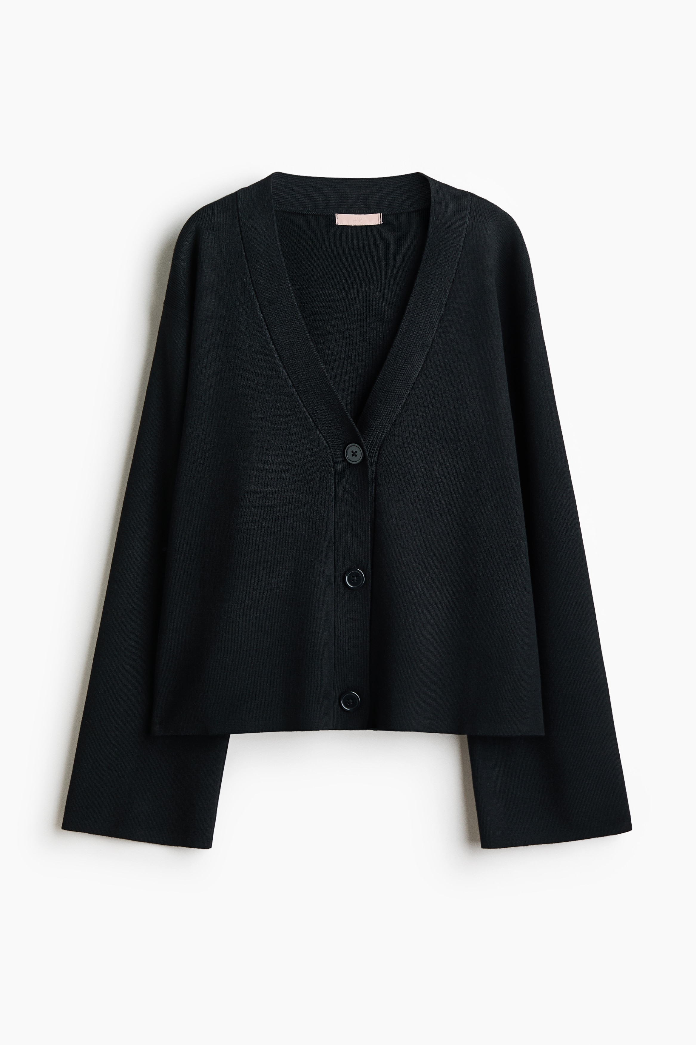 Fine-knit cardigan - Black/Navy blue/Light beige marl/Dark grey marl/Grey marl/Cream/Navy blue