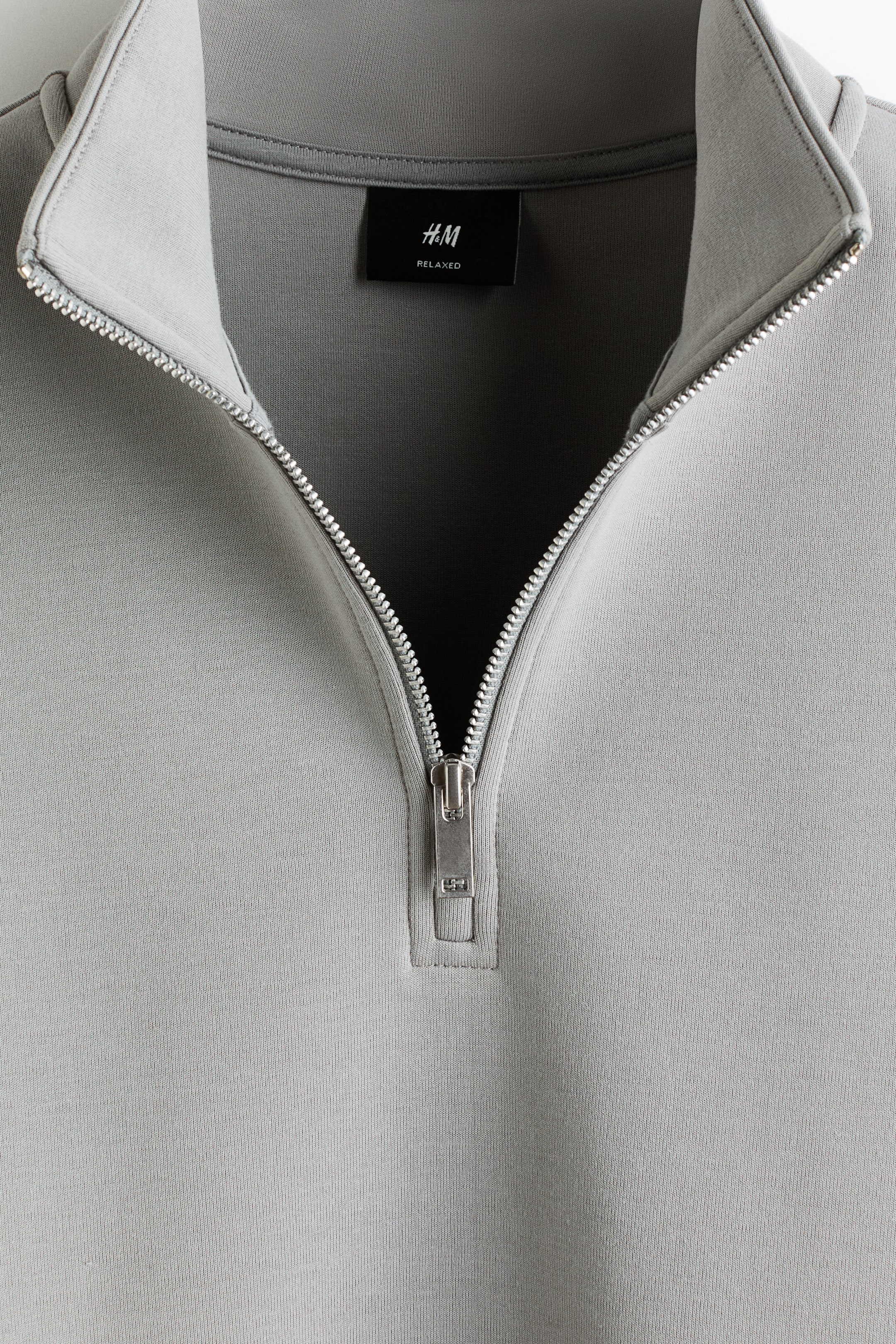 Relaxed-Fit Half-Zip Sweatshirt