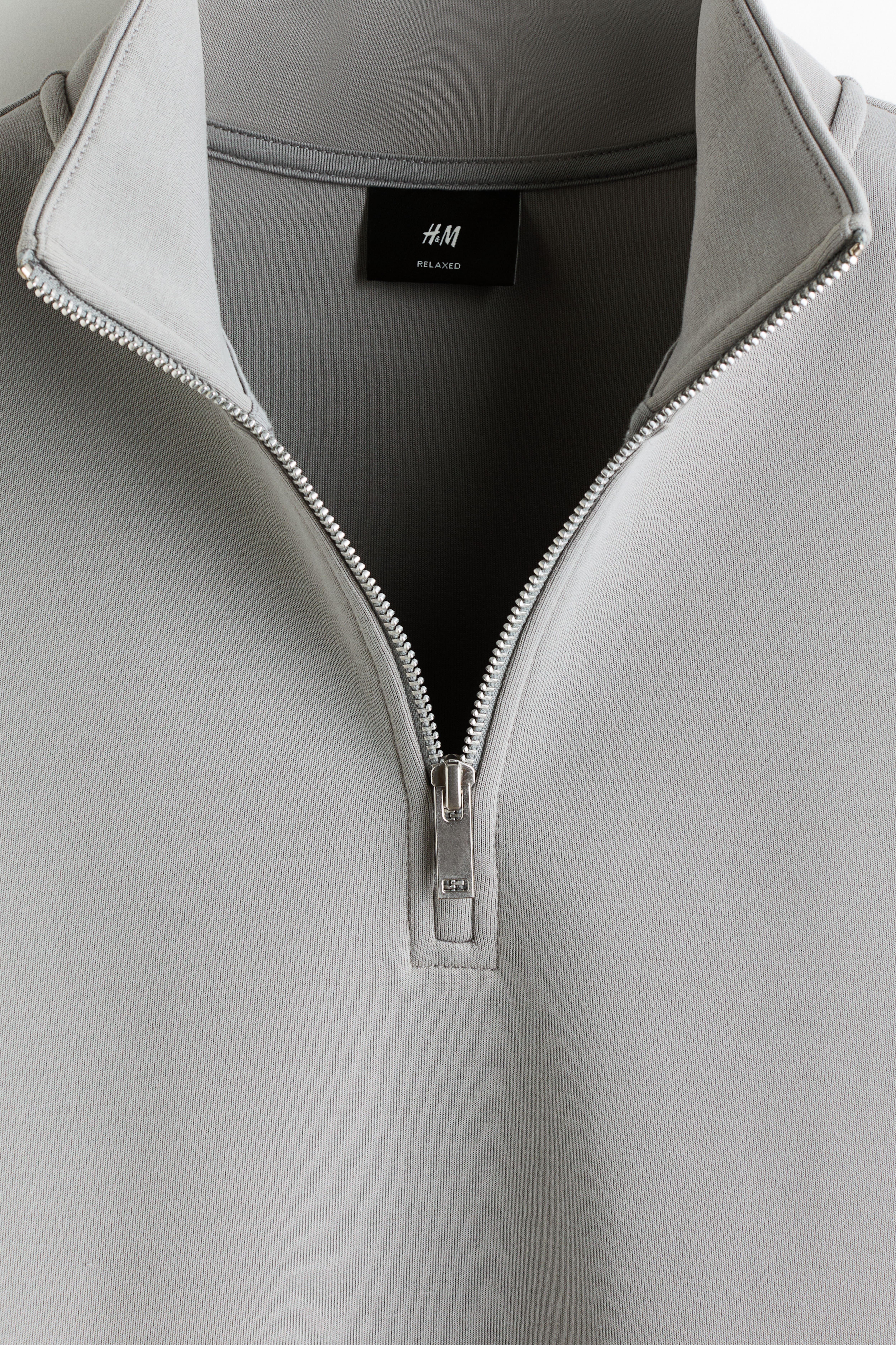 Relaxed-Fit Half-Zip Sweatshirt