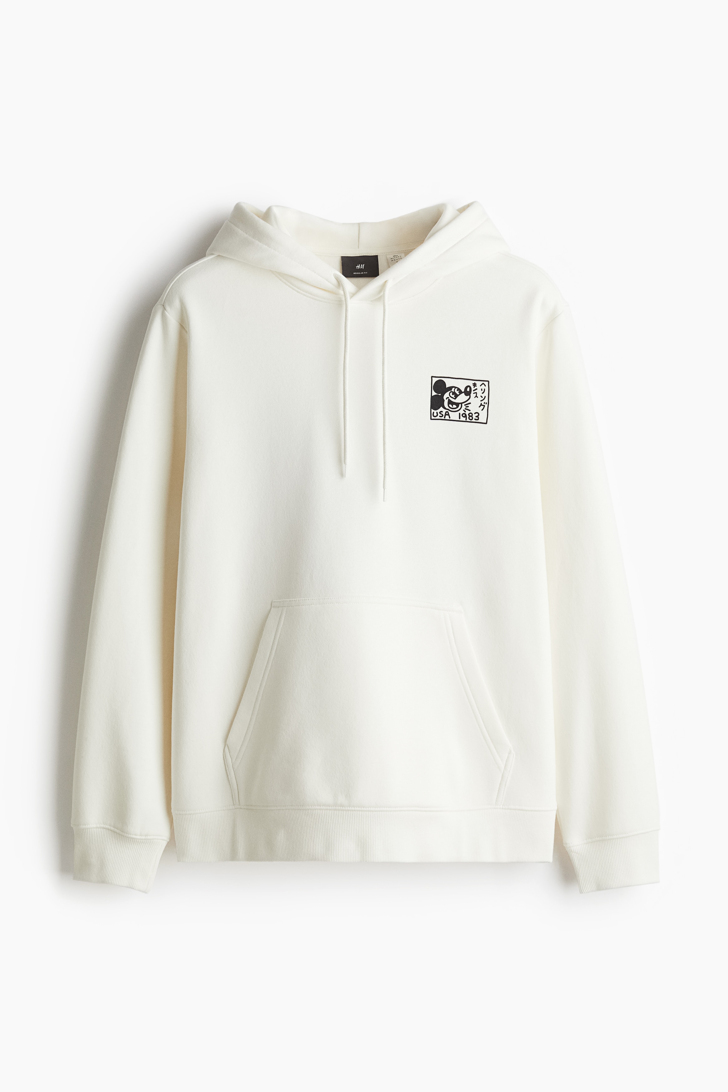 Regular Fit Hoodie - White/Mickey Mouse - Men | H&M US