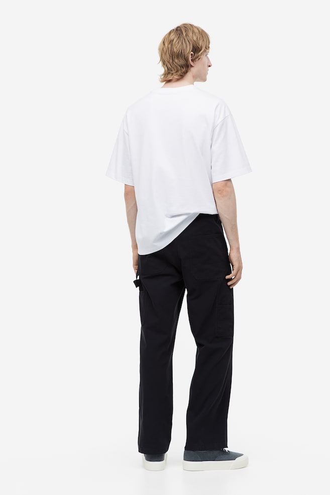 Worker trousers Relaxed Fit - Sort/Creme - 4