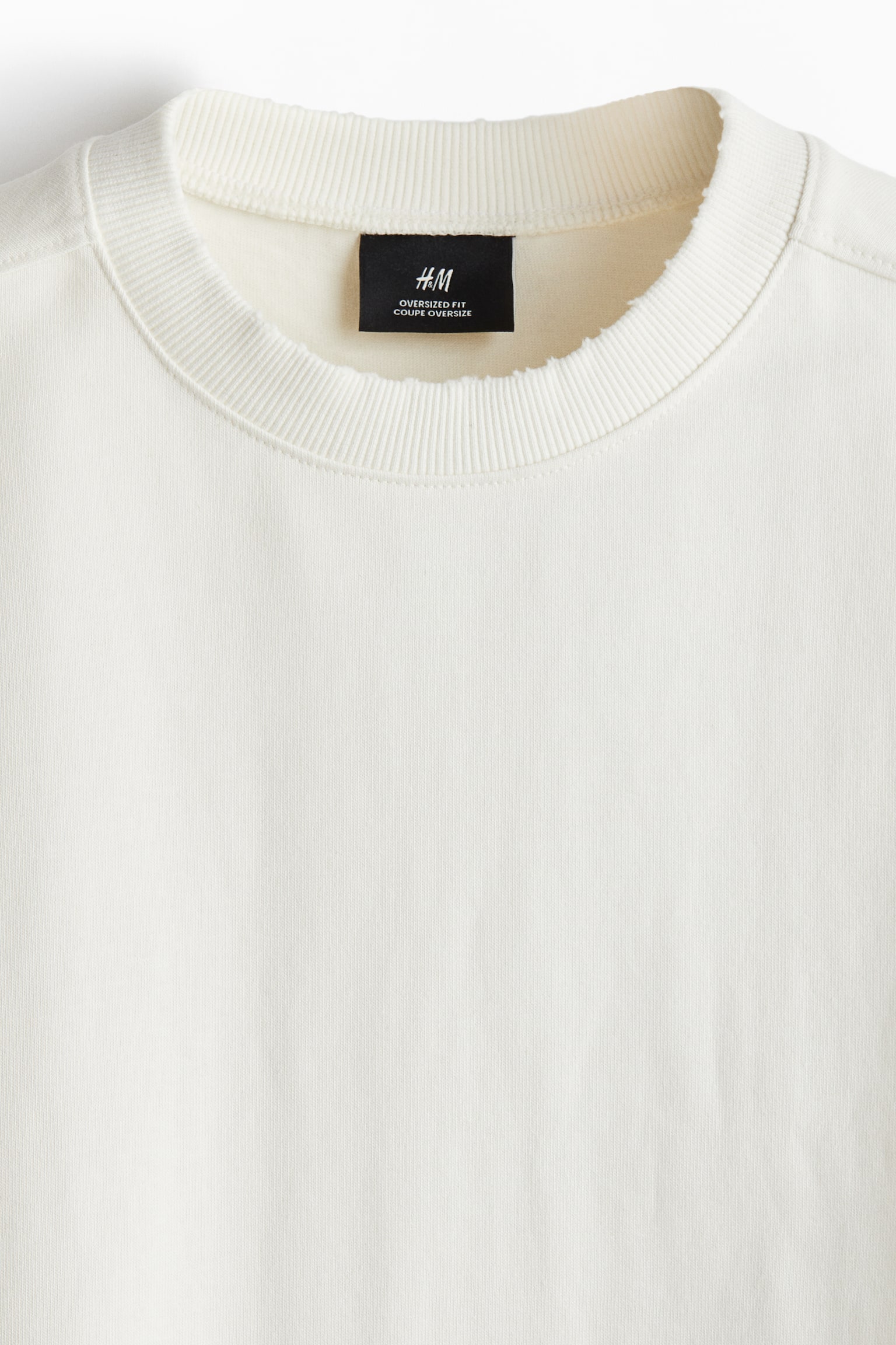 Playera corta Oversized Fit - Crema/Worldwide - 6