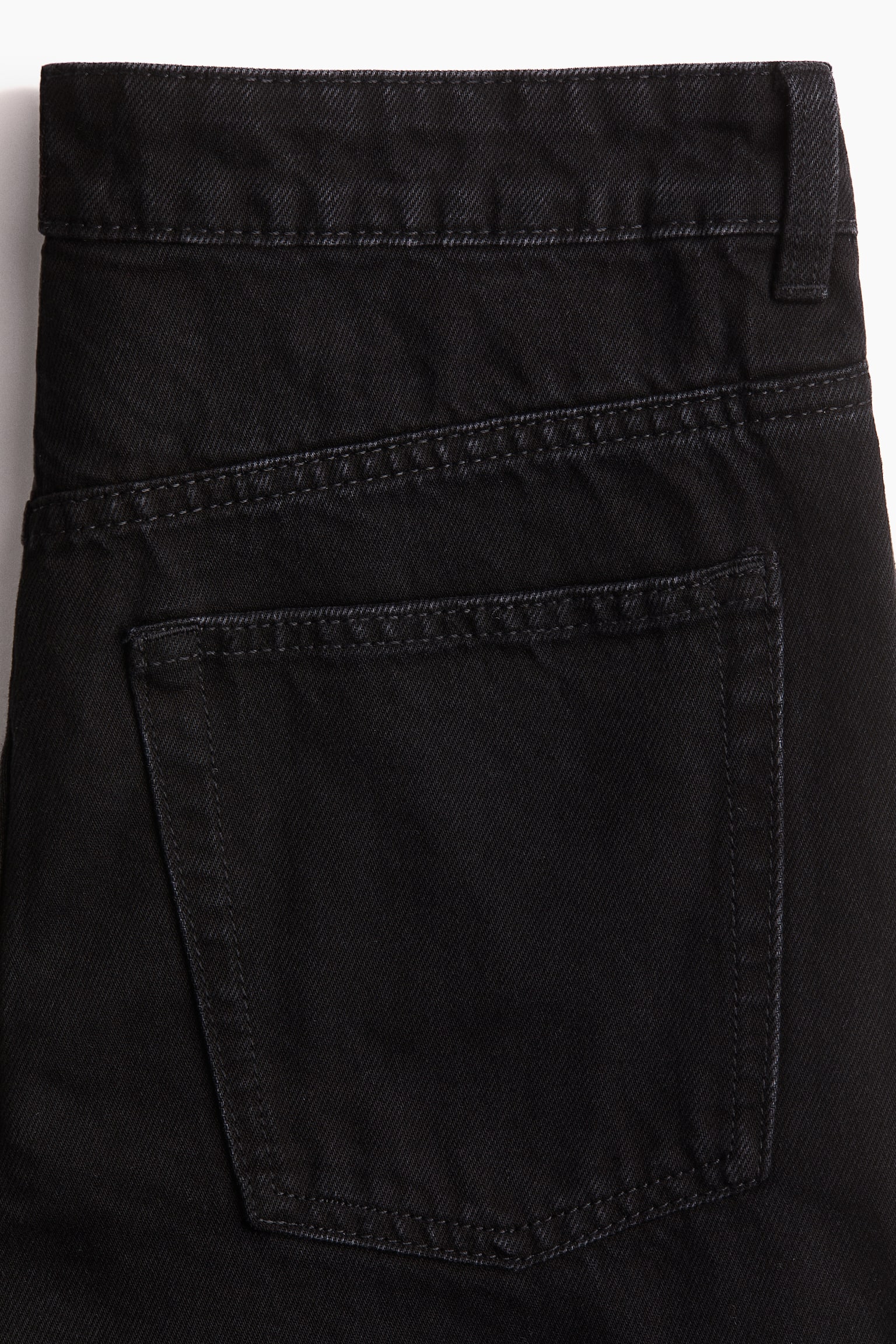 Женские джинсы H&M Straight-Leg, цвет: Чёрный — фото 3