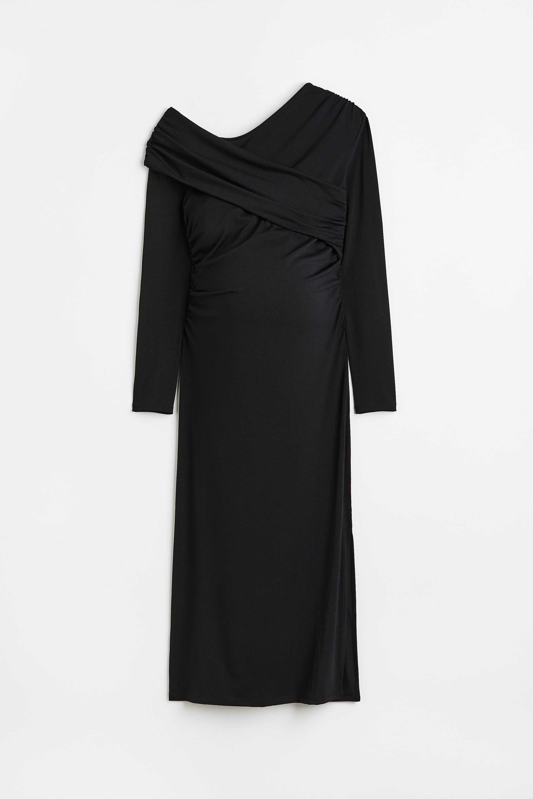 Se større billede: MAMA Slå om-kjole i jersey - Sort - DAME | H&M DK 1