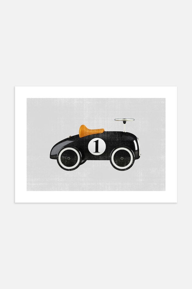 Toy Car Poster - Svart/gul/grå - 1