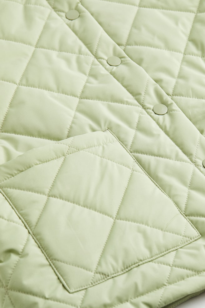 Quilted jacket - Light green - 2