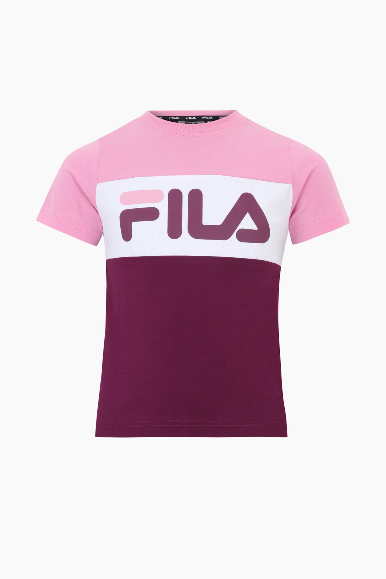 Balimo Blocked T-shirt Plum Caspia-moonlite White Fila Kids