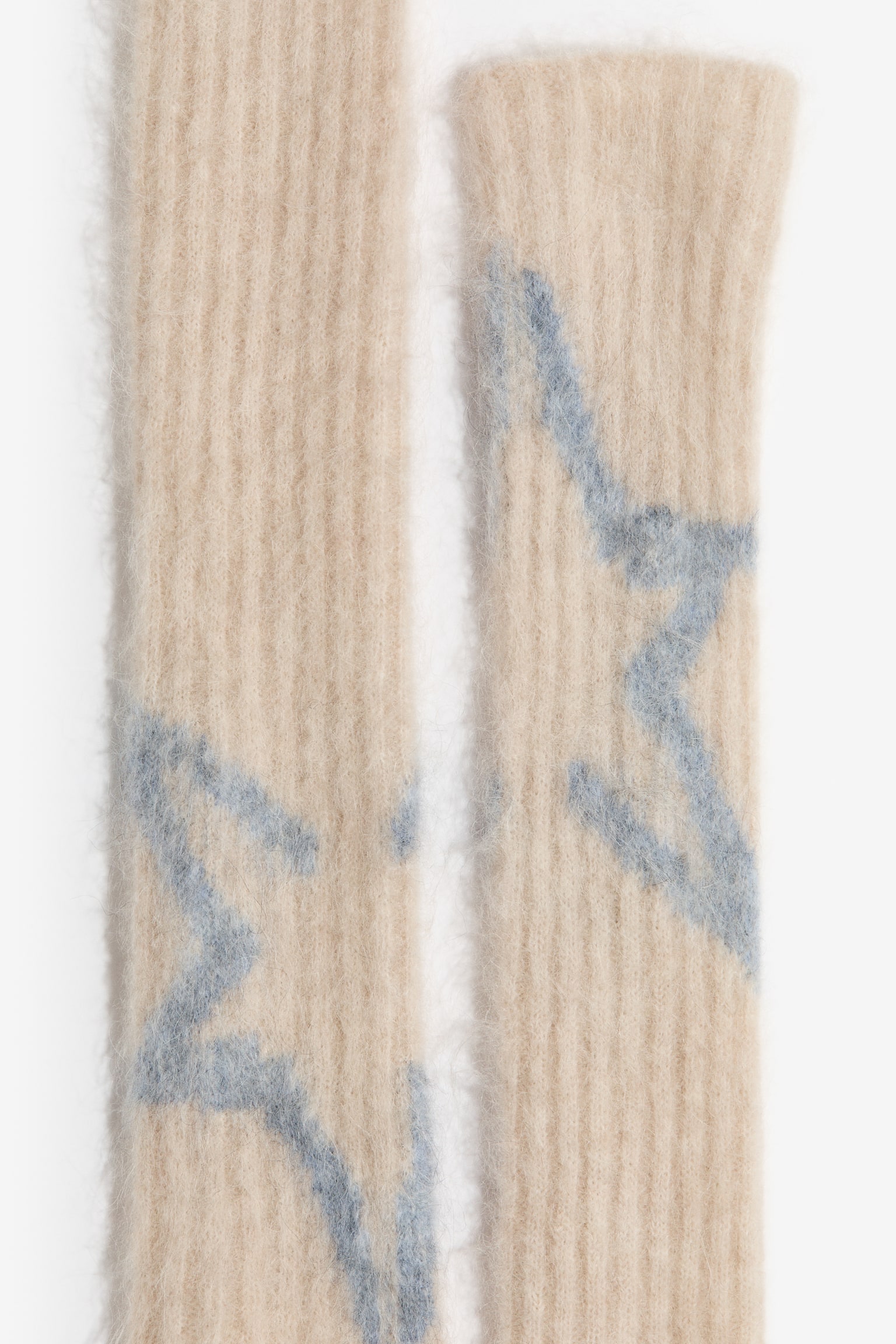 Mohair-blend gloves - Cream - 3