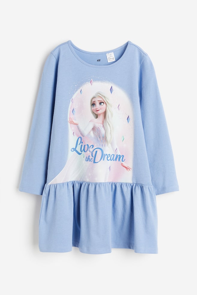Patterned cotton dress - Light blue/Frozen/Pink/SmileyWorld®/Light pink/Minnie Mouse/Light pink/Cinderella/dc/dc/dc/dc - 1