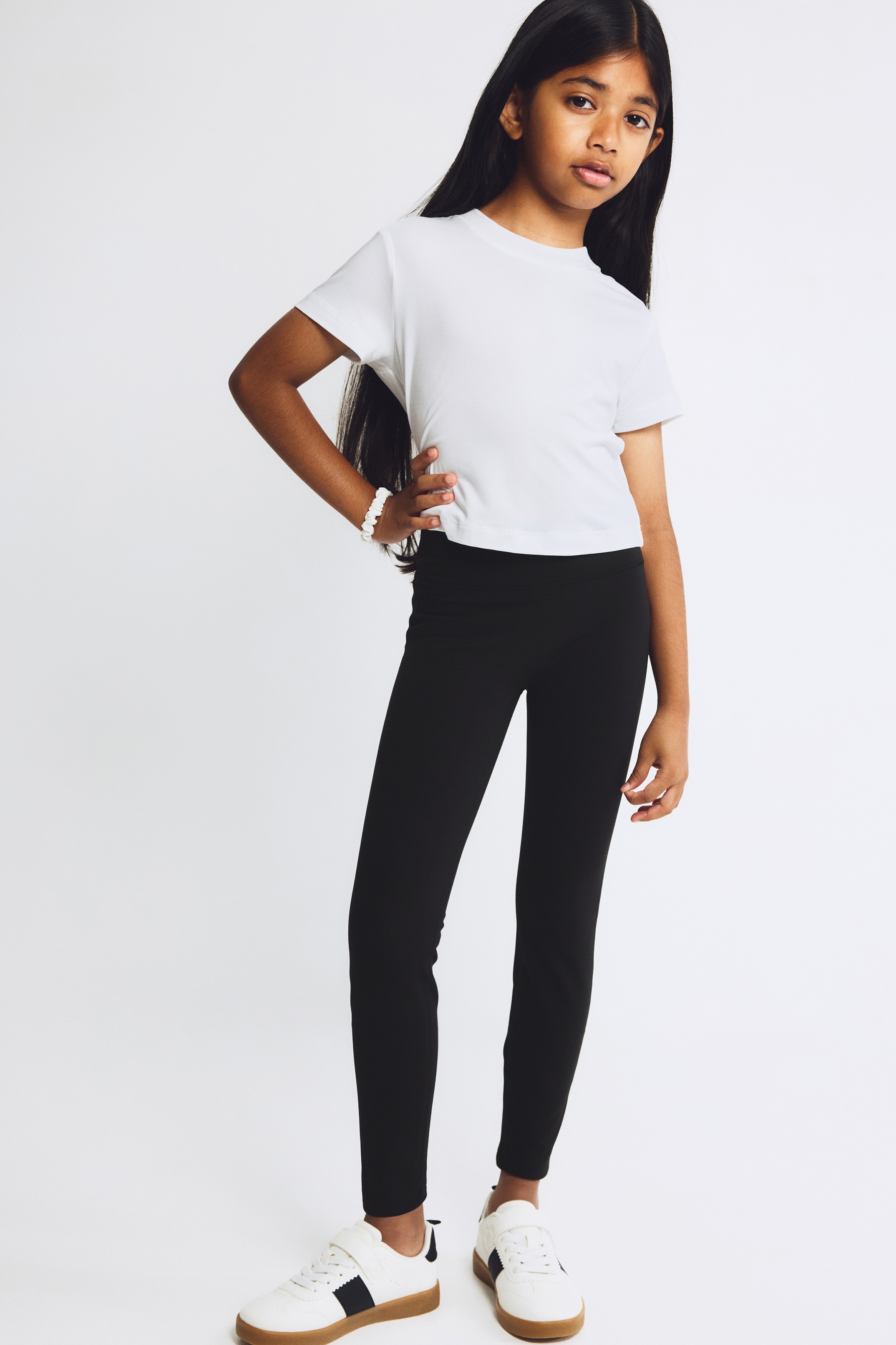 Wärmende Sportleggings mit ThermoMove™ - Schwarz/Mattblau