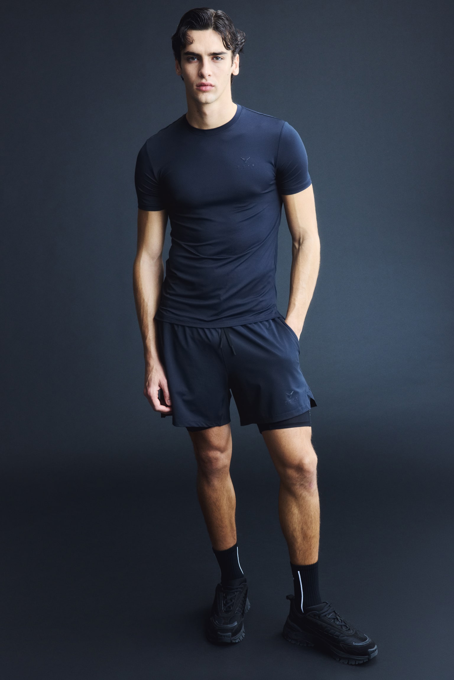 Спортна тениска Muscle Fit с DryMove™ - Морскосин/Move Zlatan/Кремав/Move Zlatan - 8