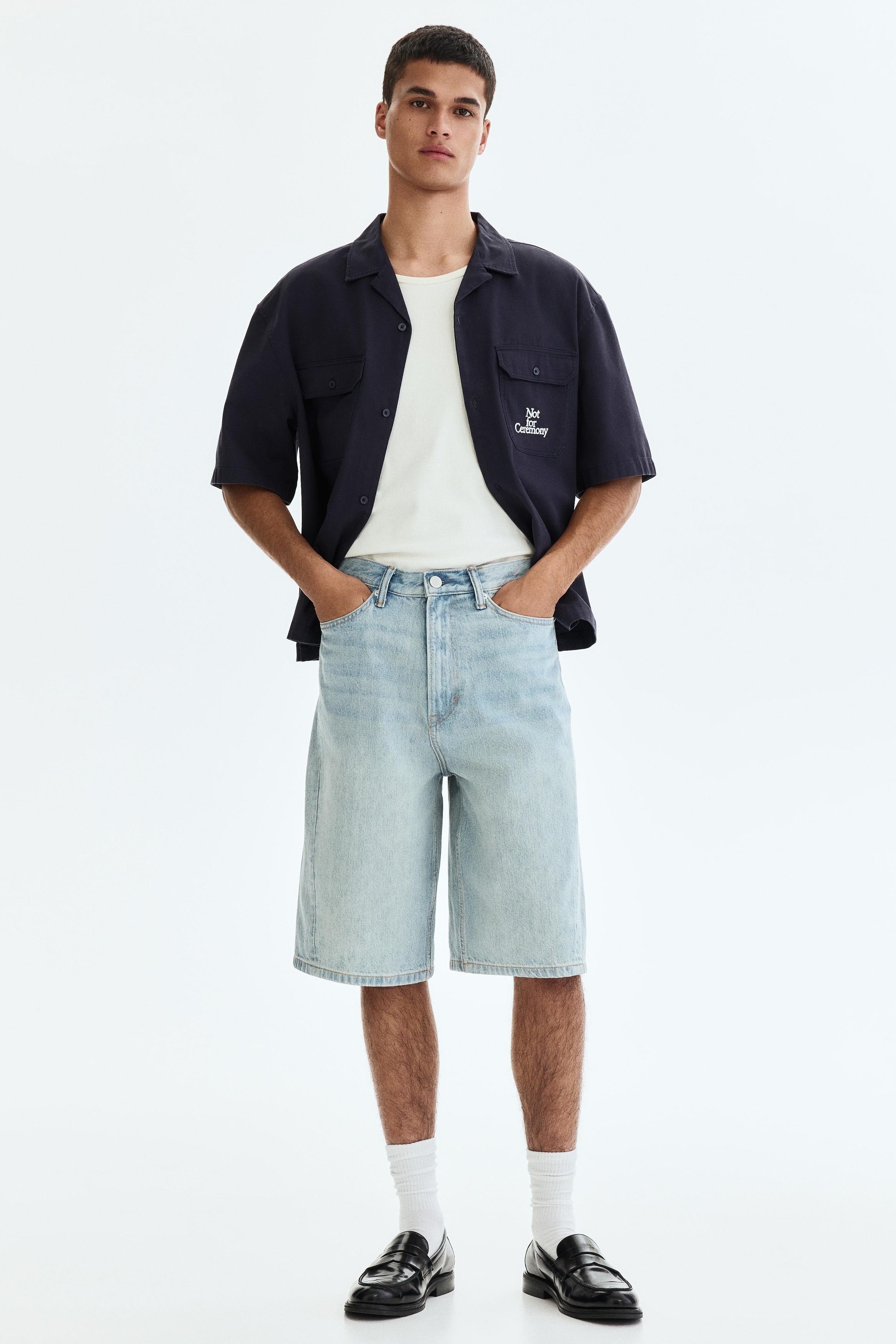 Baggy Twist-Detail Denim Shorts from H&M - $44.99