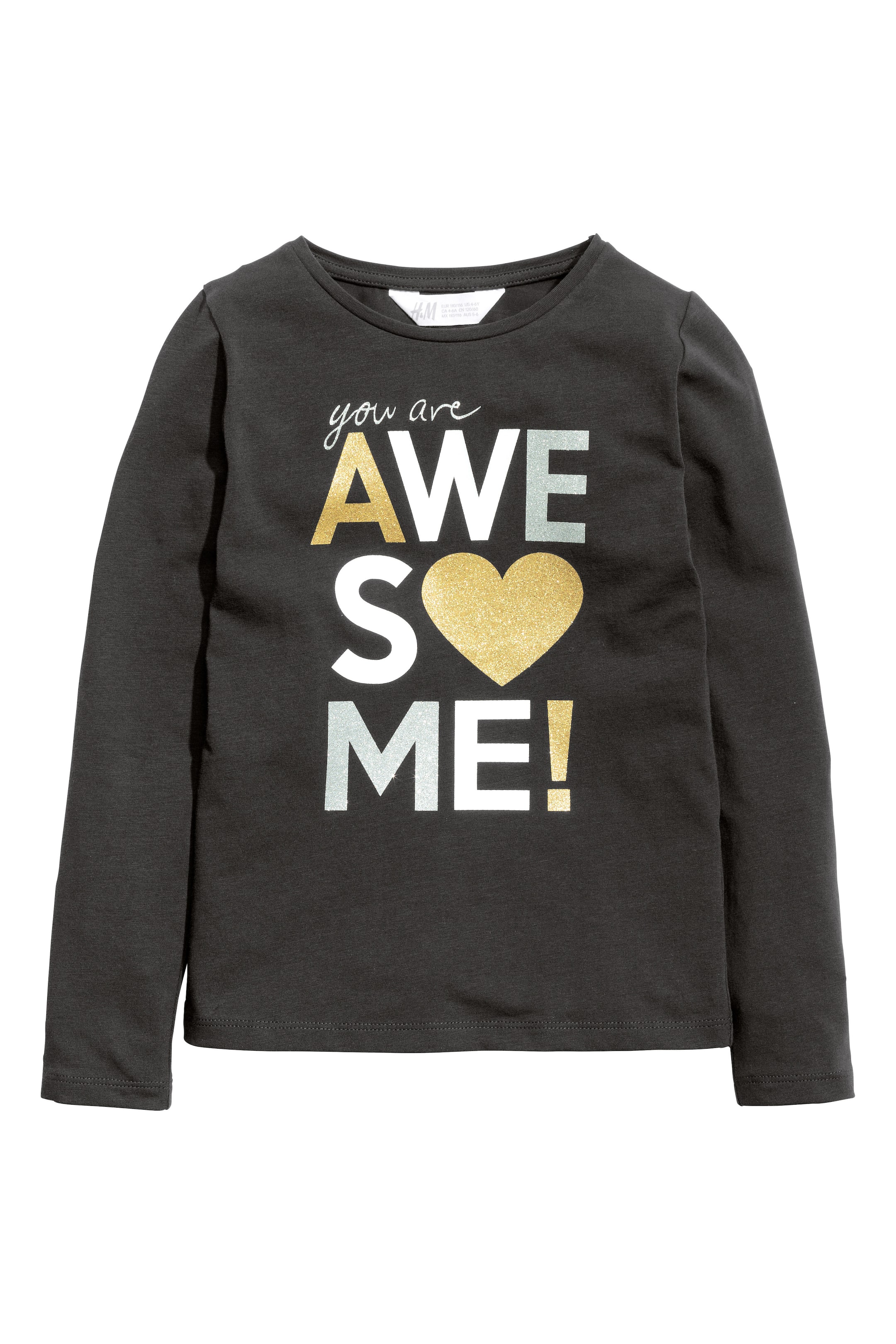 Näytä suurempi kuva: Pitkähihainen pusero - Musta - Kids | H&M FI 1