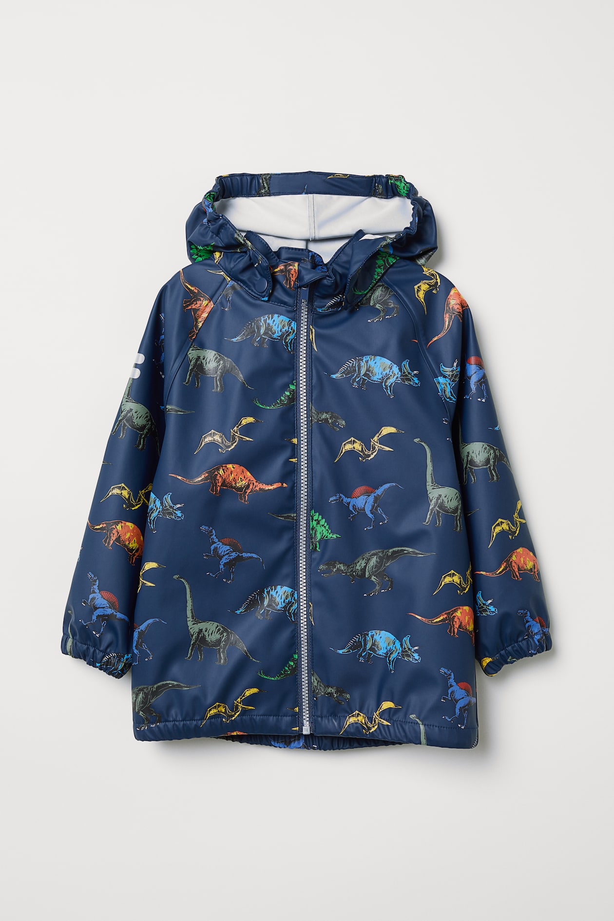 Veste De Pluie Enfant Garçon - Imprimé Dinosaure - Imperméable Légère Doublée - Taille 110 à 150 Cm