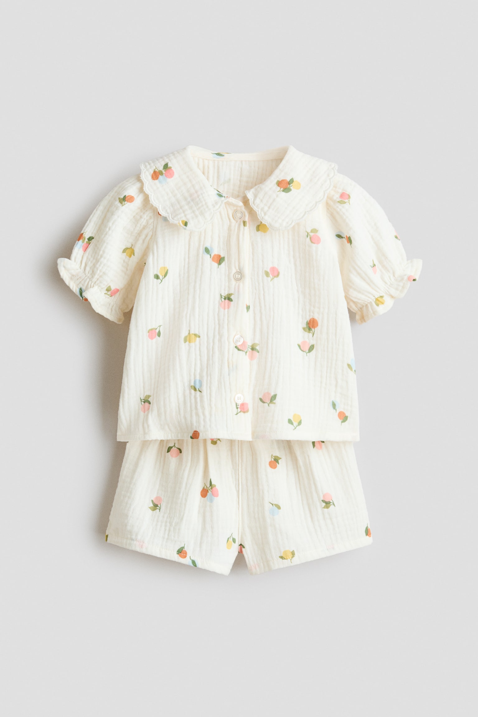 2-piece cotton muslin set - 2