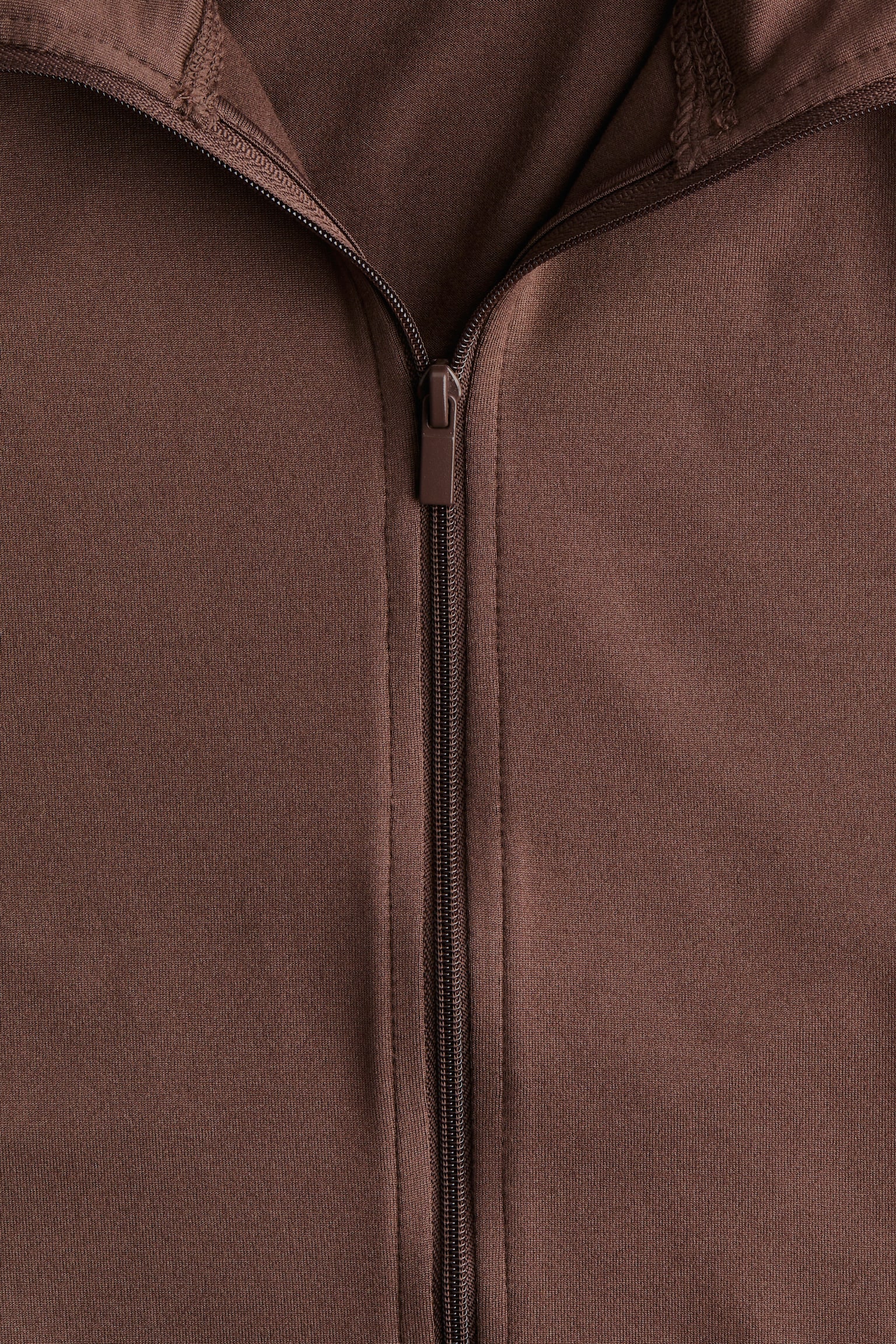 Женский кардиган H&M Jersey Cardigan with Zipper, цвет: Тёмный серо-коричневый — фото 2