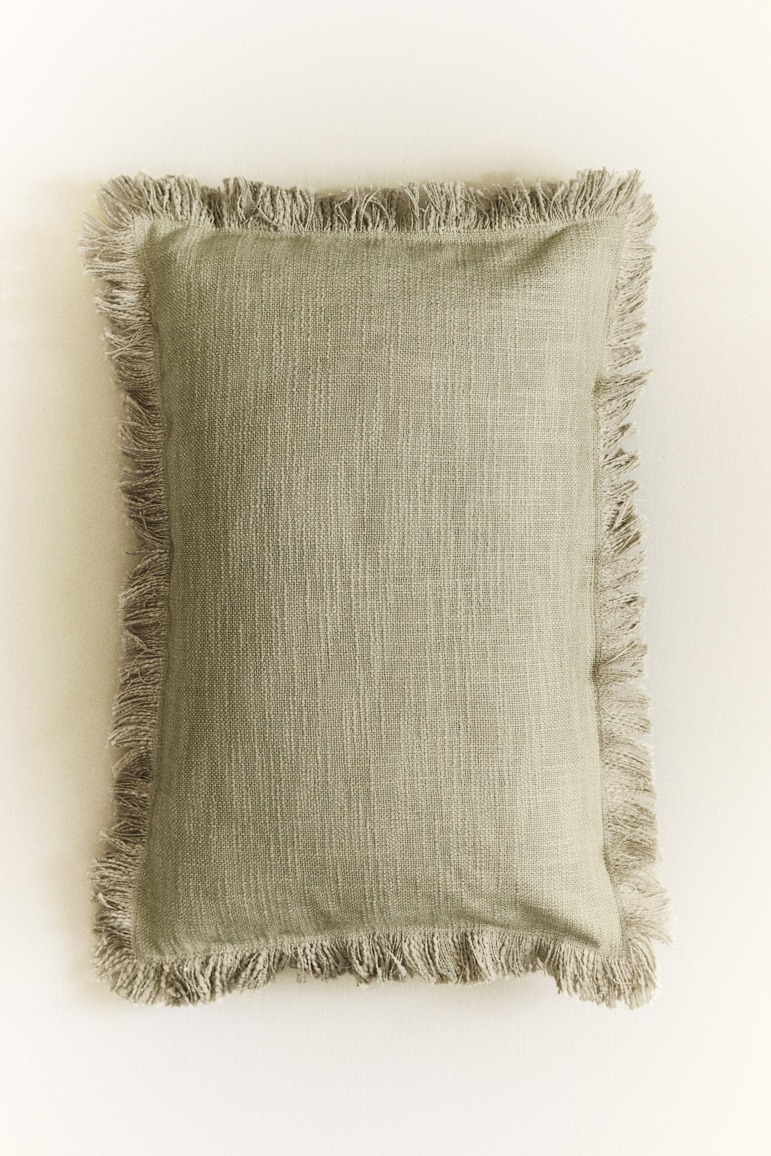Slub weave cushion cover - Sage green/Light beige/Dusty orange/Bright blue - 2