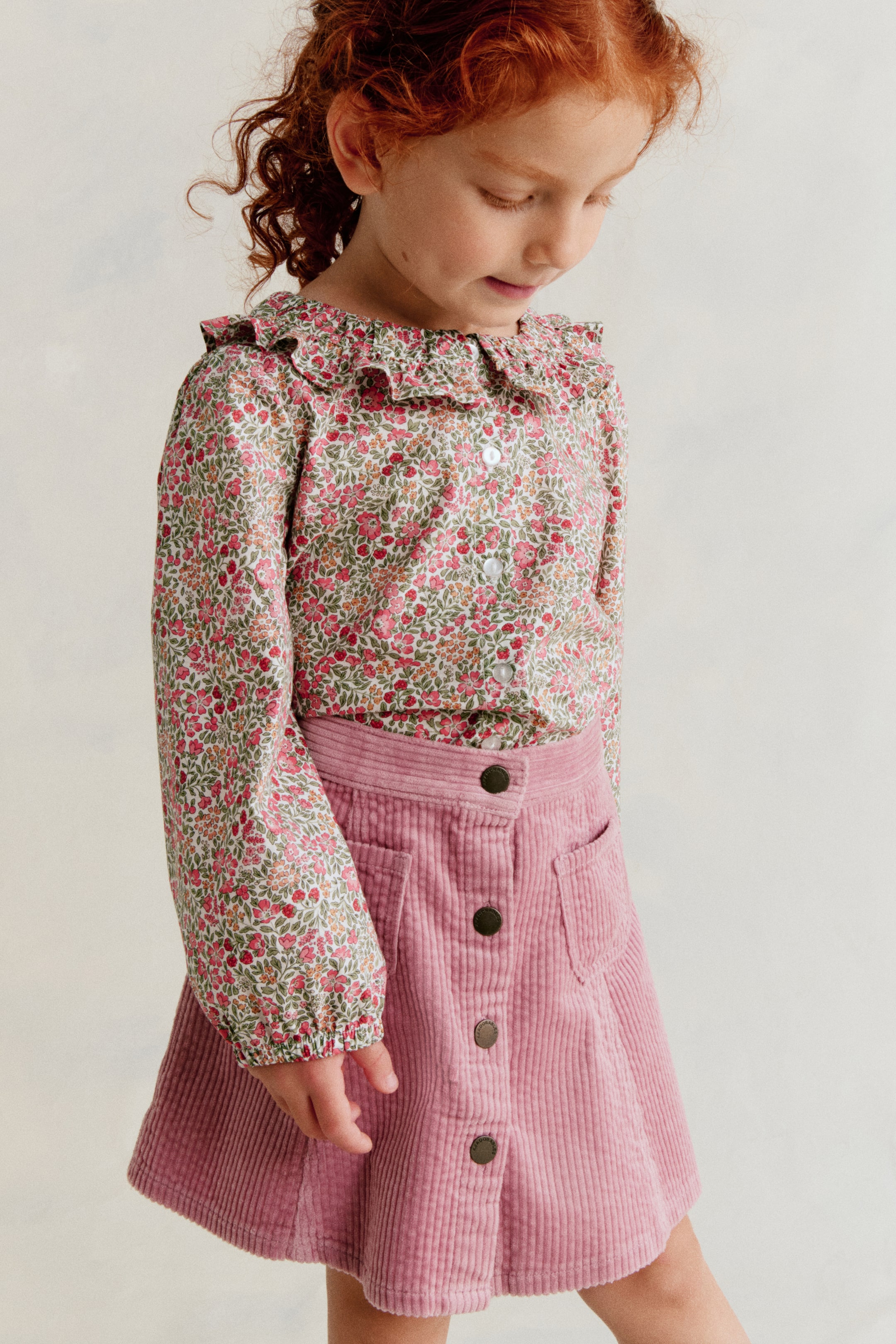 Corduroy A-Line Skirt