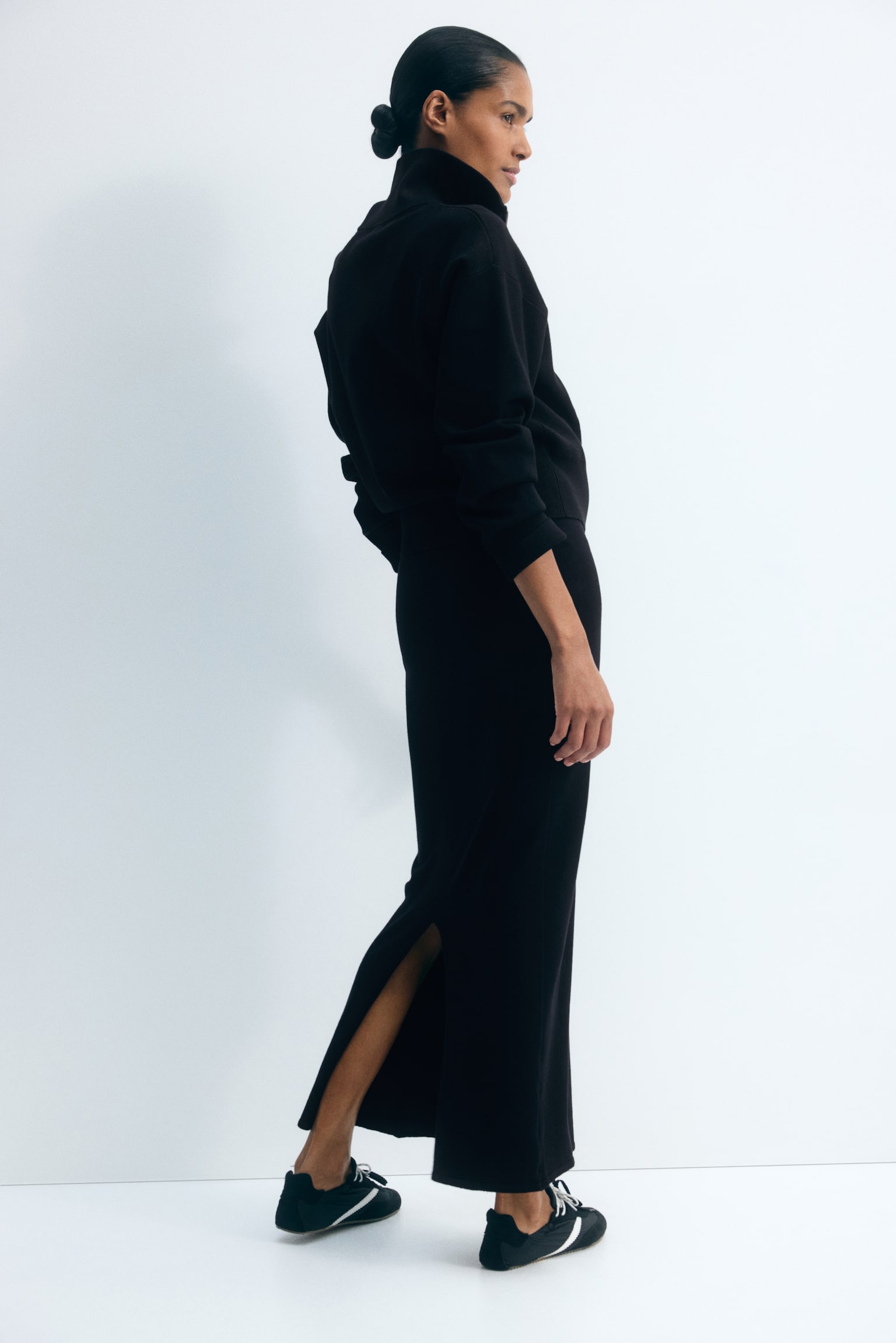 Женская юбка H&M Mama Fine-knit, цвет: Чёрный — фото 5