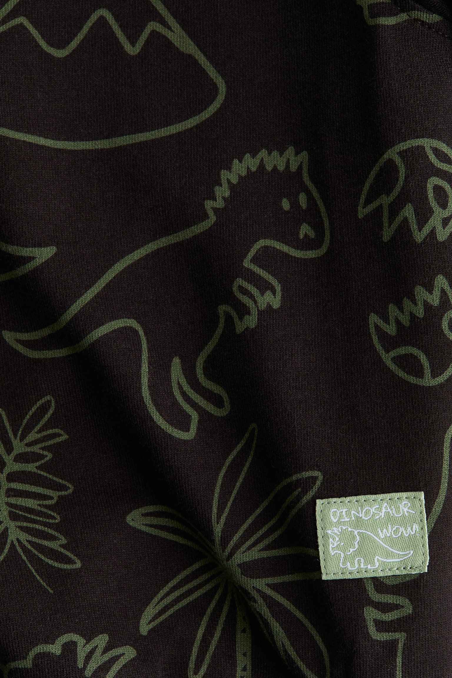 프린트 스웨트셔츠 - 블랙/공룡/화이트/그린 - 6