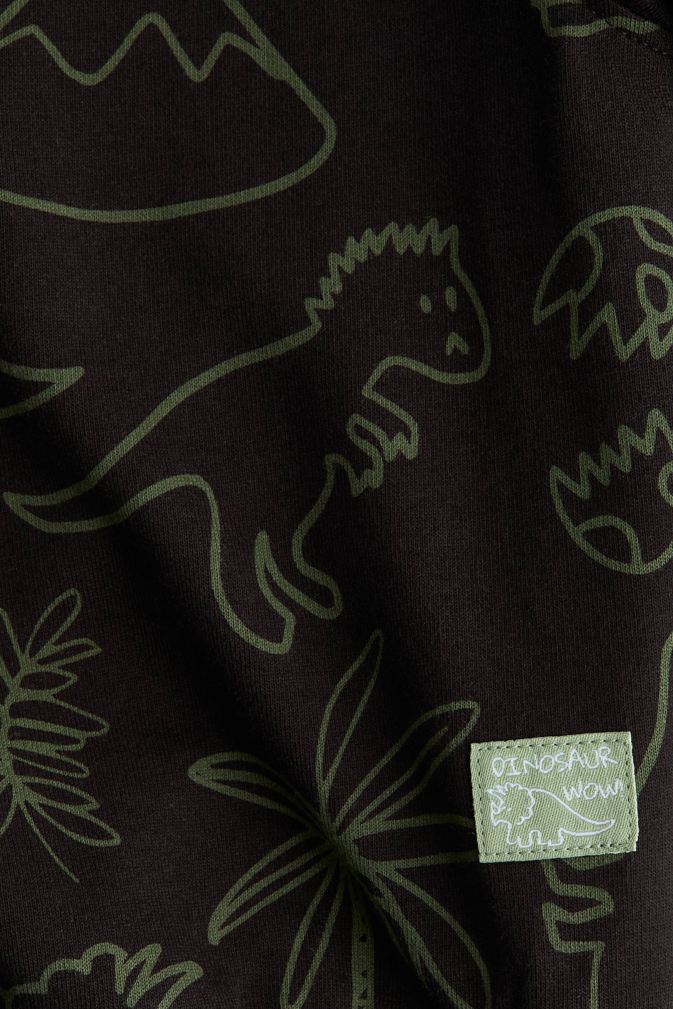 이미지 확대 보기: 프린트 스웨트셔츠 - 블랙/공룡 - Kids | H&M KR 6