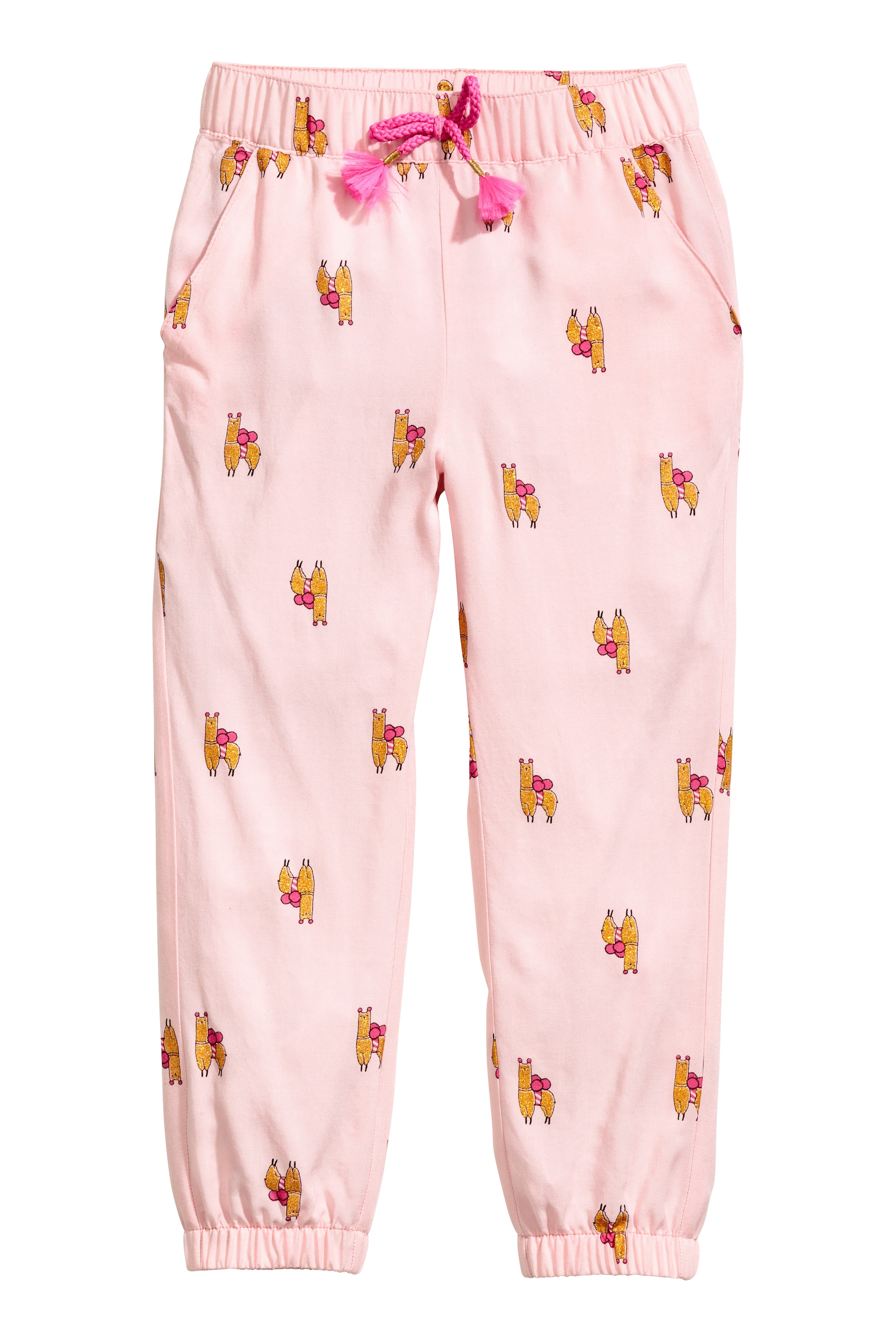 View larger image: Patterned pull-on trousers - Light pink - Kids | H&M GB 1