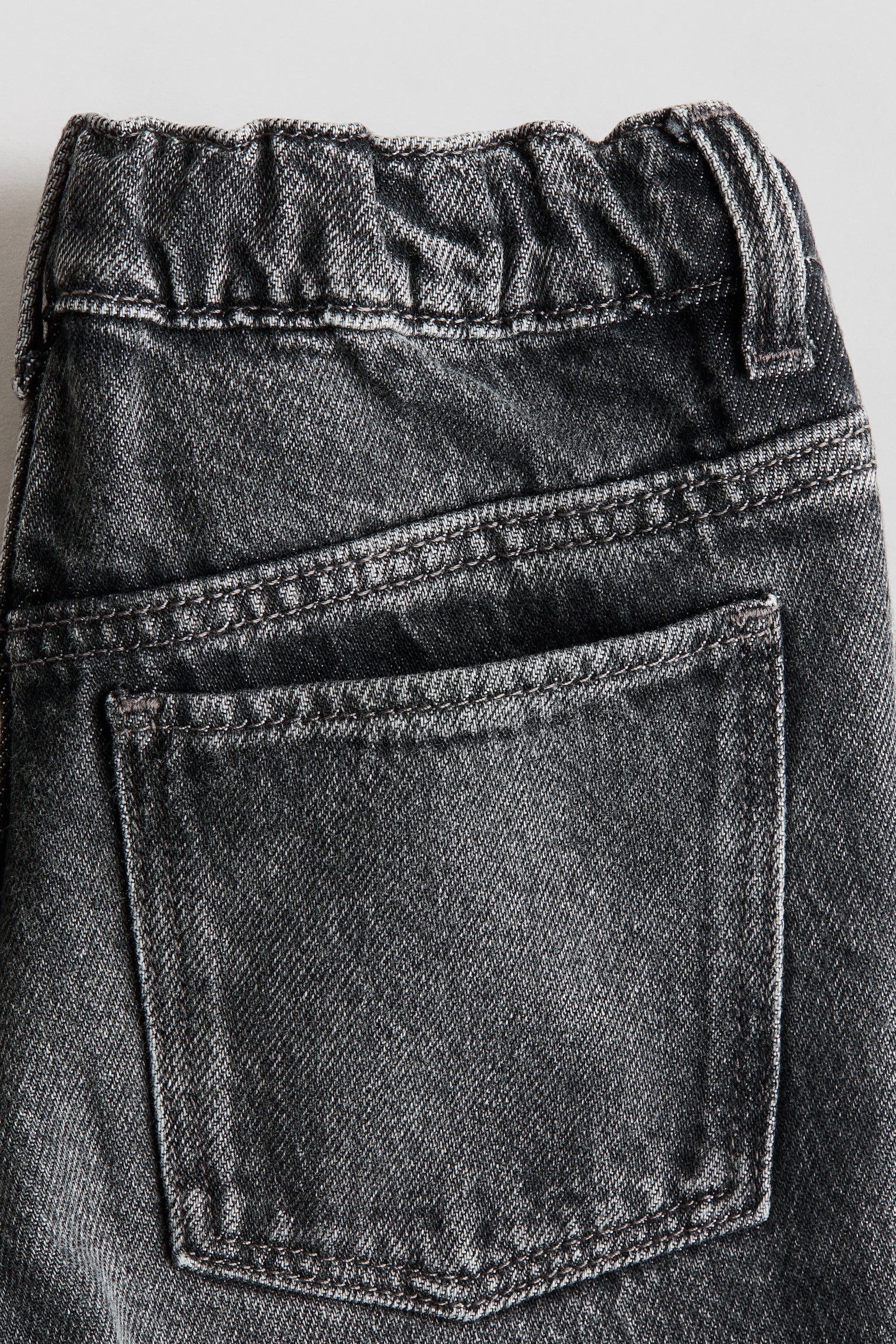 Tapered cotton-blend jeans-Dark grey - 2