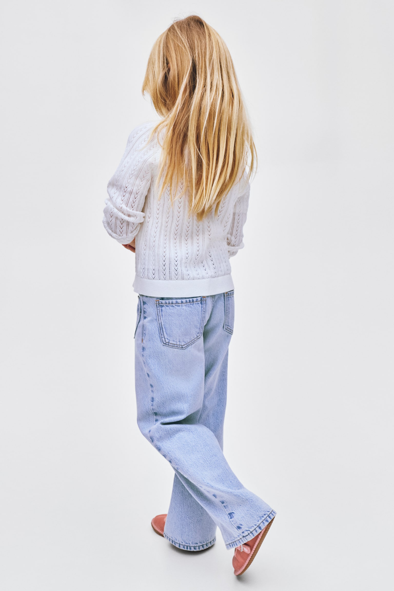 Wide Leg Jeans avec motifs - Bleu denim clair/Bleu denim clair - 3