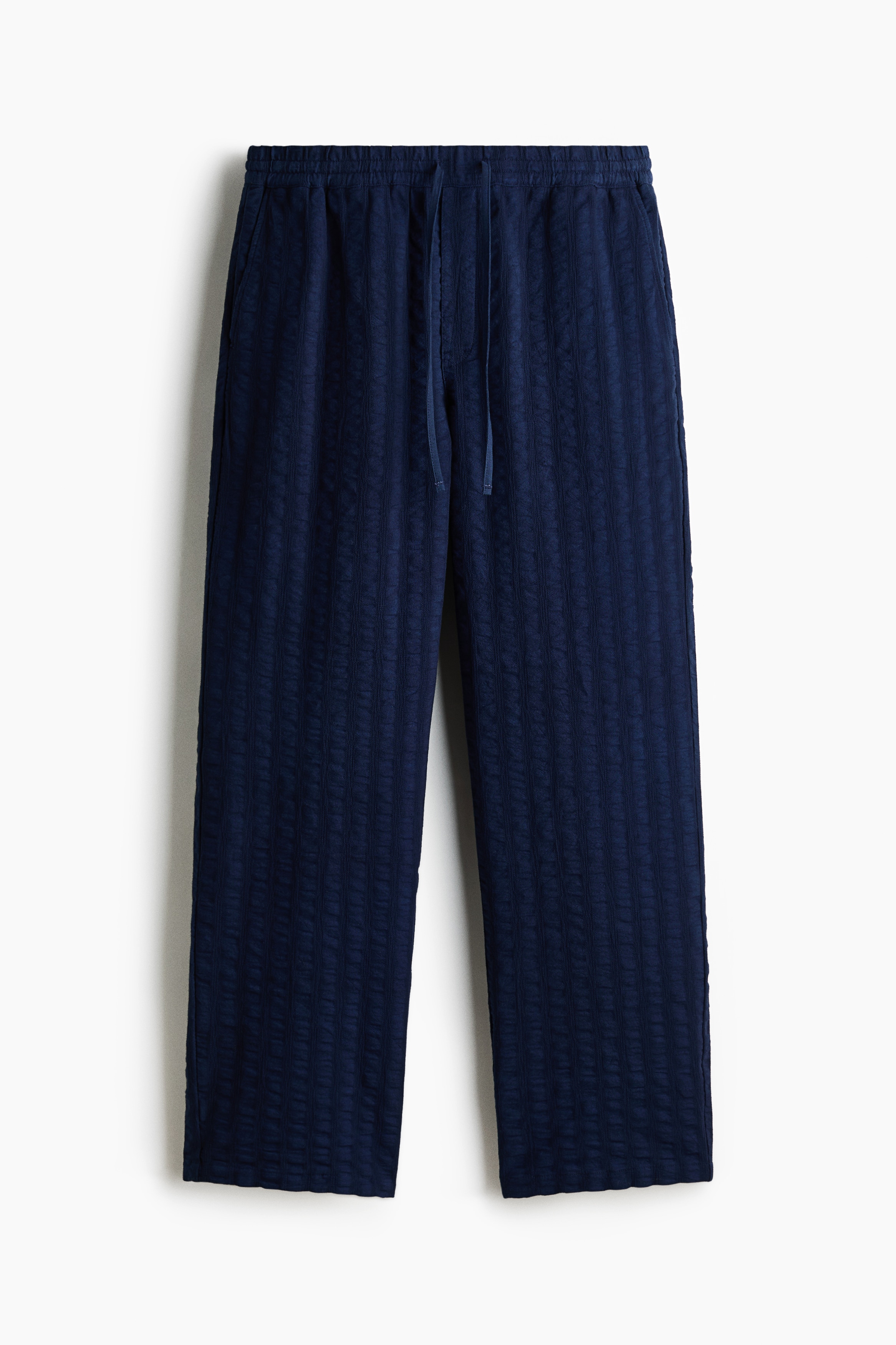 Relaxed Fit Cotton trousers - Navy blue/Dark green