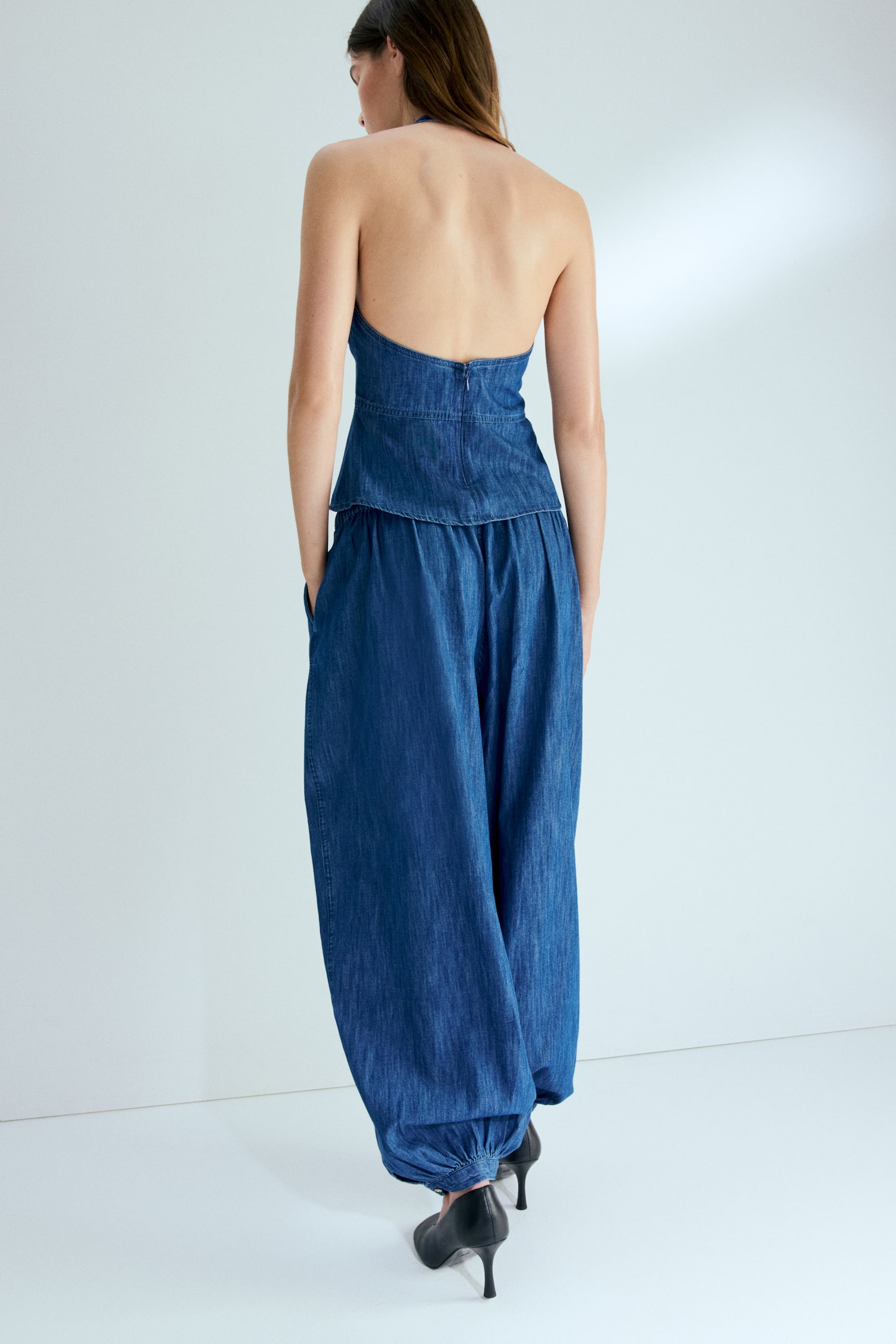 Pantalón de denim con piernas globo - Azul denim - 6