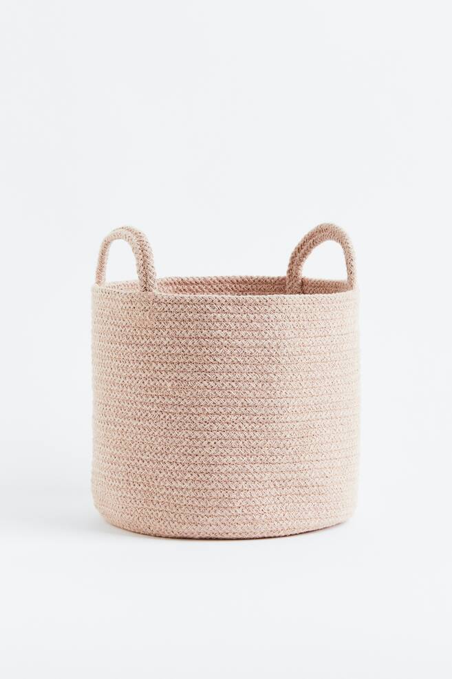 Cotton storage basket - Light pink/Light beige/Black/Dark grey/dc/dc/dc - 1