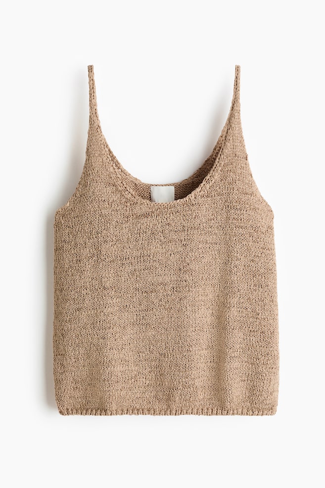 Tank Top - Beige/Brick red - 1
