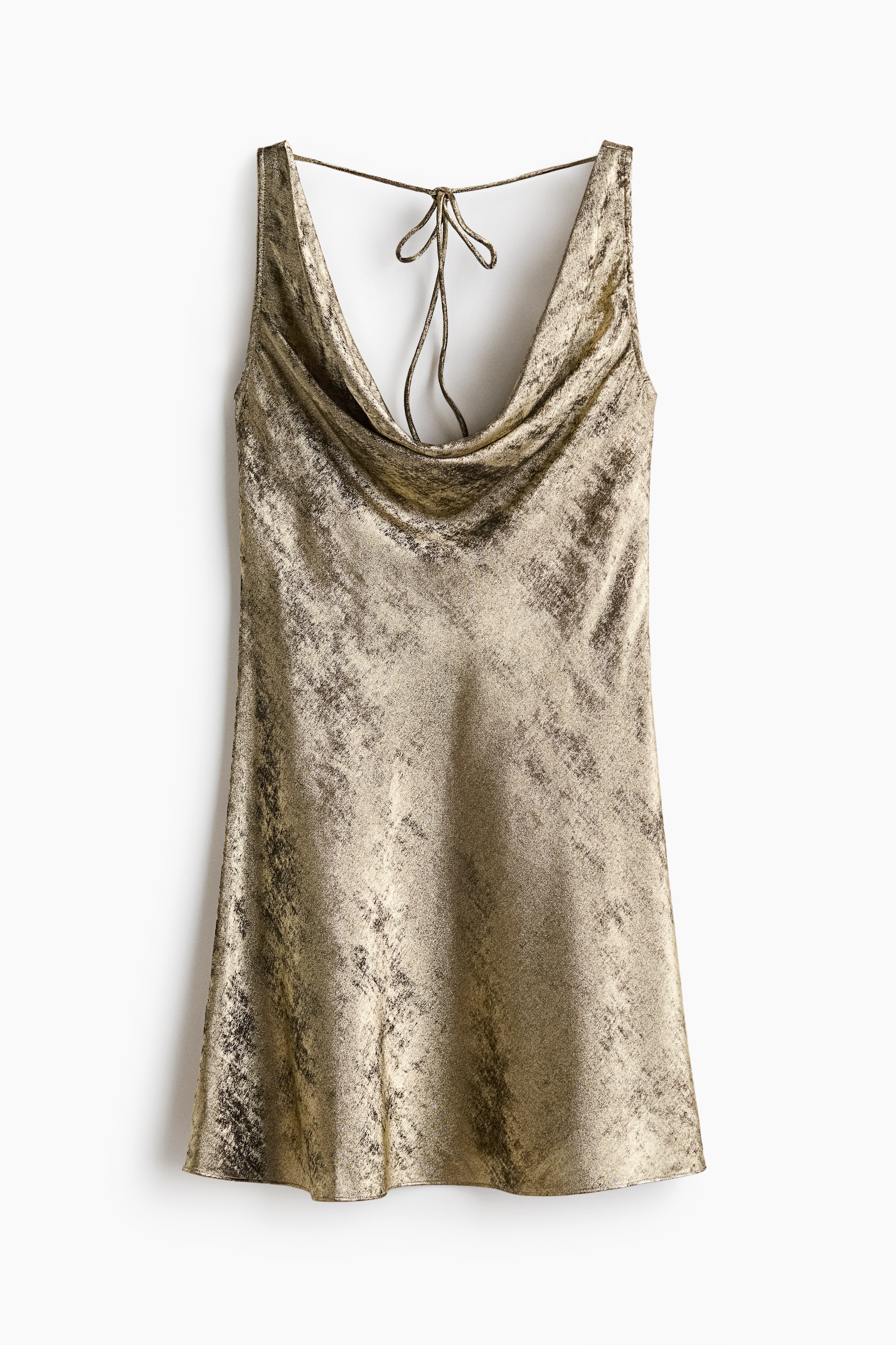 View larger image: Cowl-Neck Dress - Gold-colored - Ladies | H&M US 5