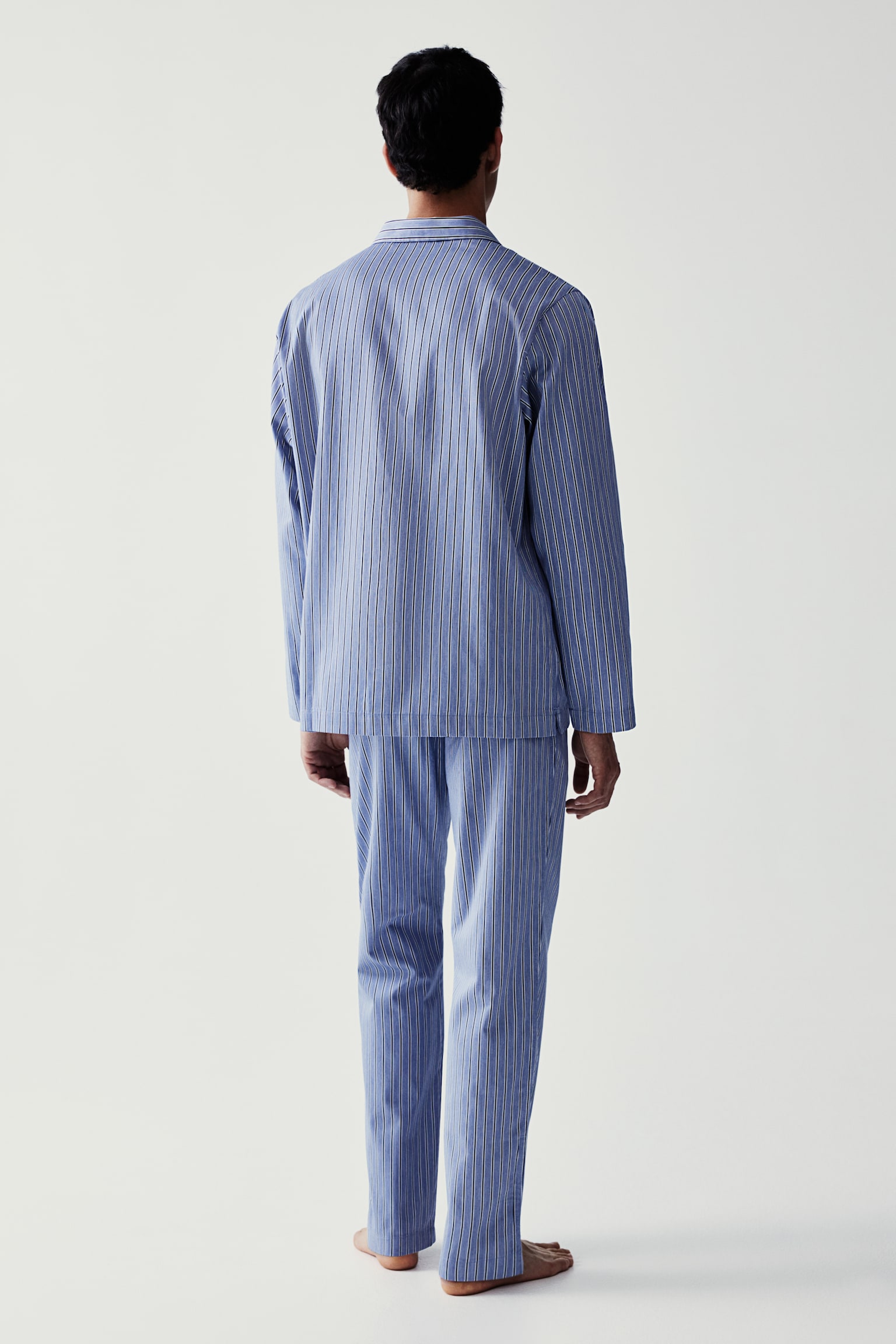 Relaxed Fit Pyjamas - Light blue/Pinstriped/White/Red striped - 6