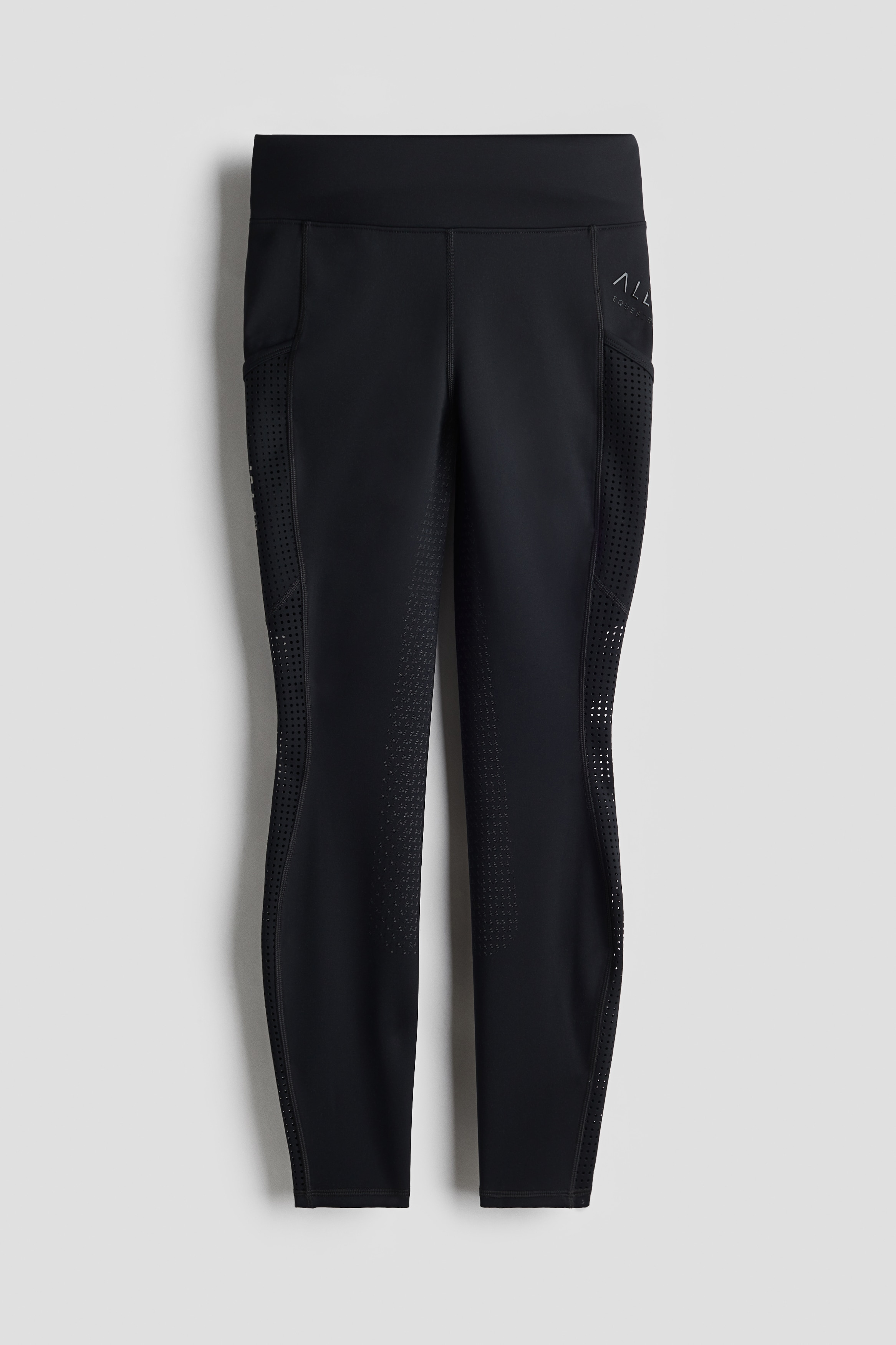 H&M Move - Dame - Sort Rideleggings med grep - Size: L