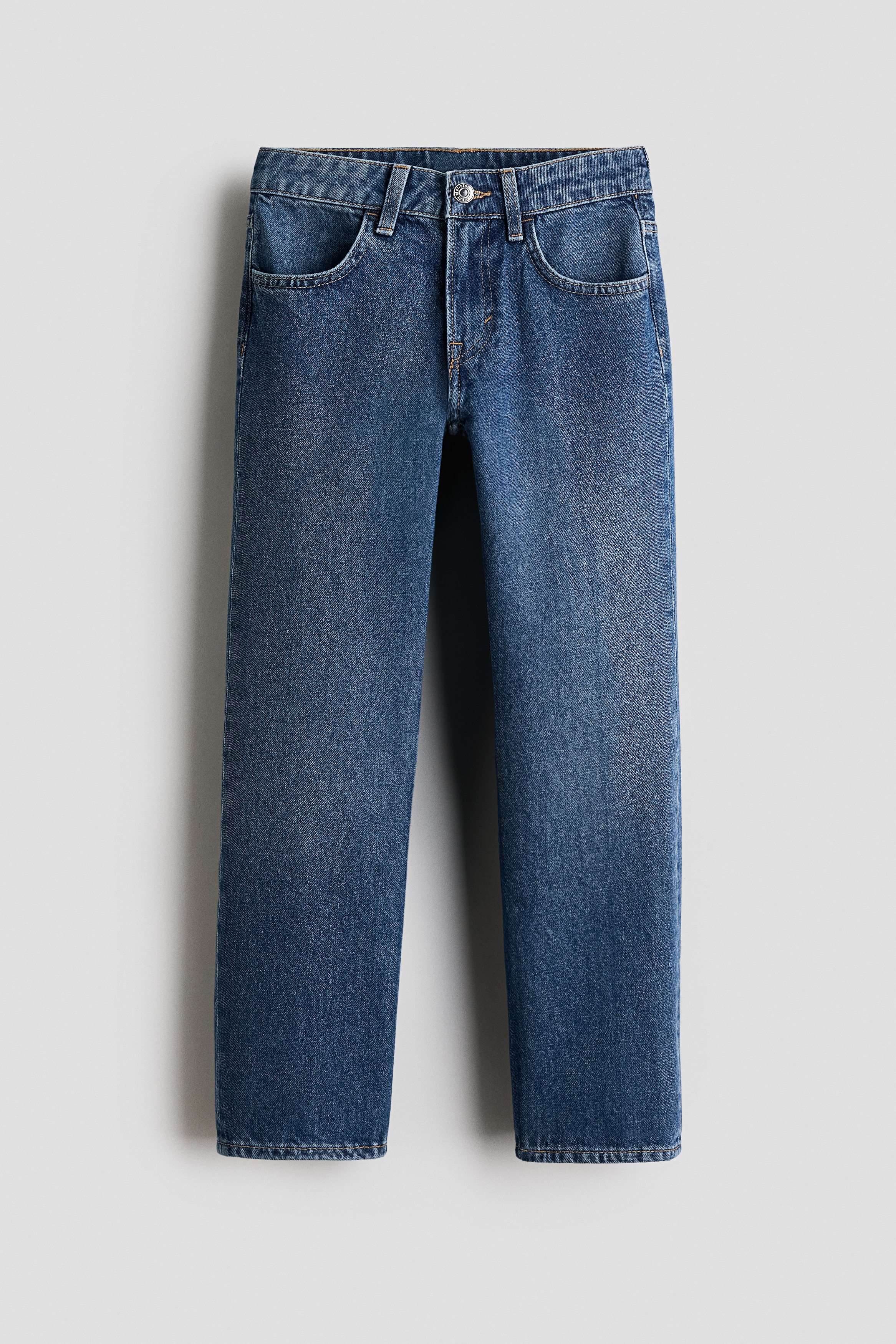 Relaxed-Fit Straight Leg Jeans - Dark denim blue/Denim gray/Light denim blue/Denim gray