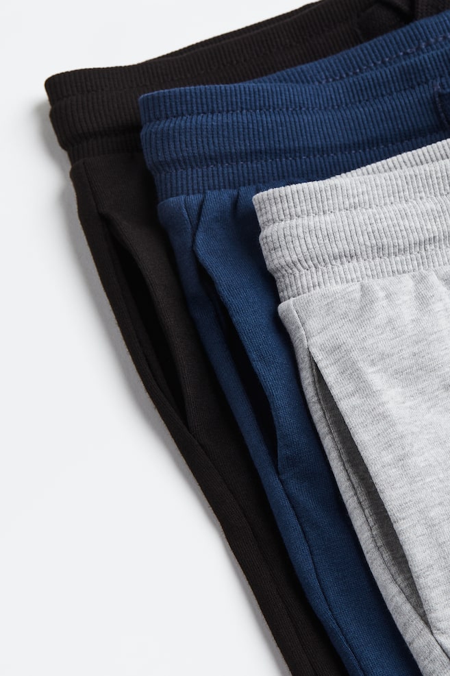 Lot de 3 pantalons jogger - Bleu marine/gris clair chiné/Gris/gris foncé/Bleu foncé/marron/Vert clair/vert foncé/noir - 3