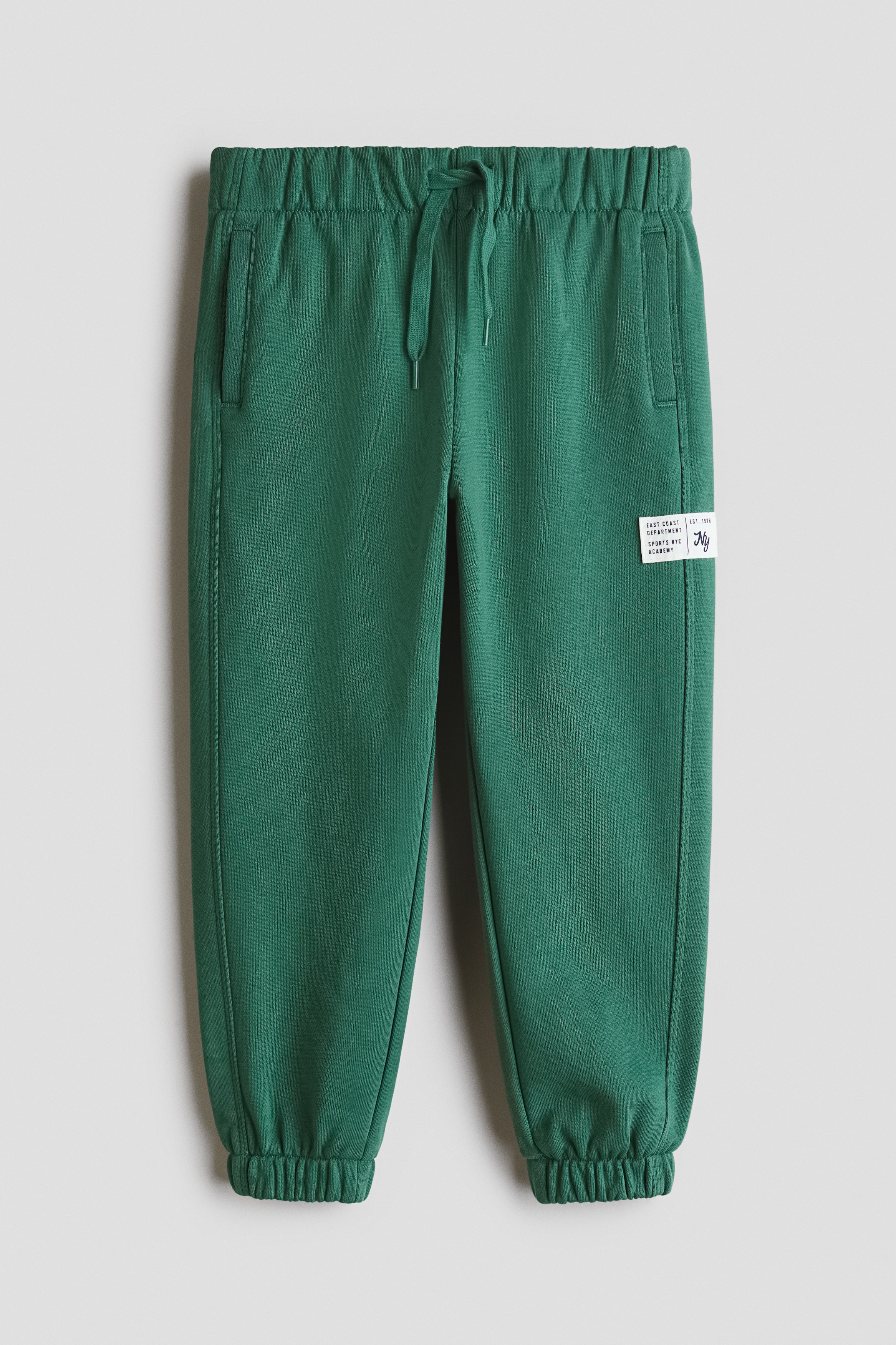 Pantaloni tip jogging din molton de bumbacModel