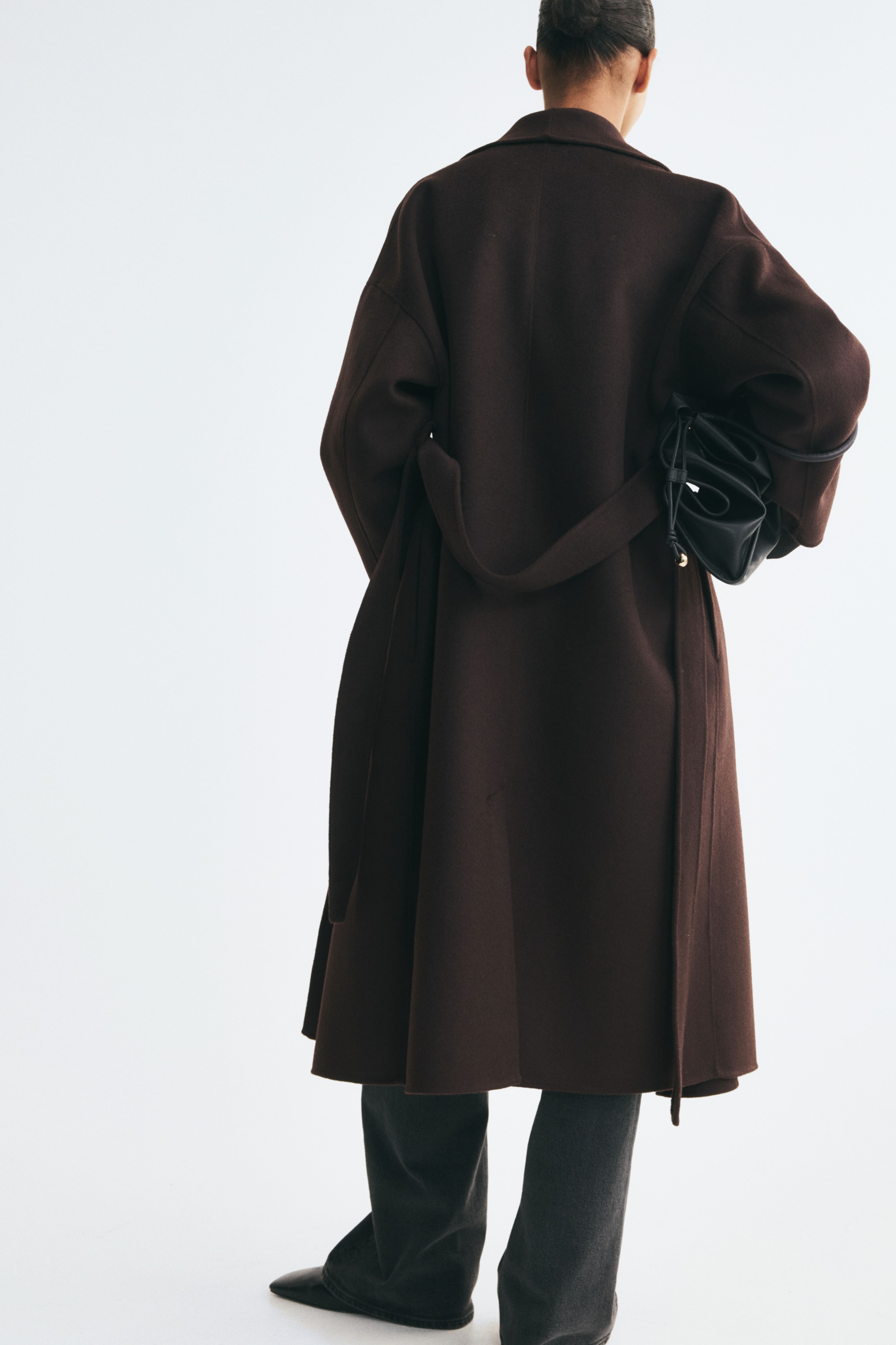 Oversized Handmade Wool-Blend Coat