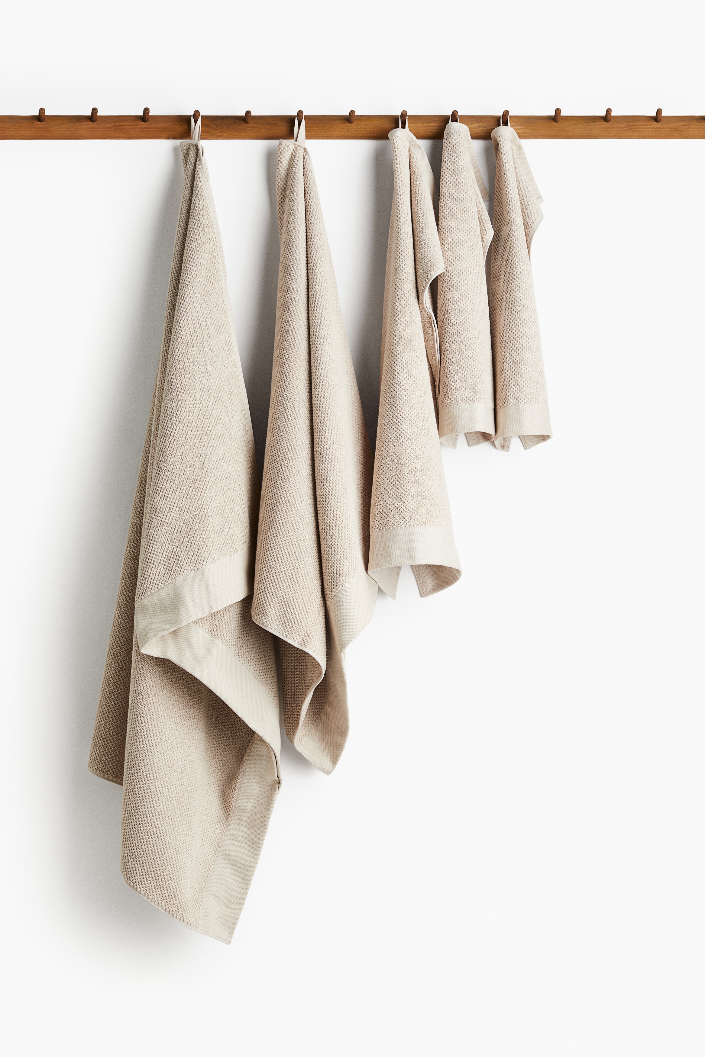 コットンパイルバスタオル - ライトベージュ - Home All | H&M JP