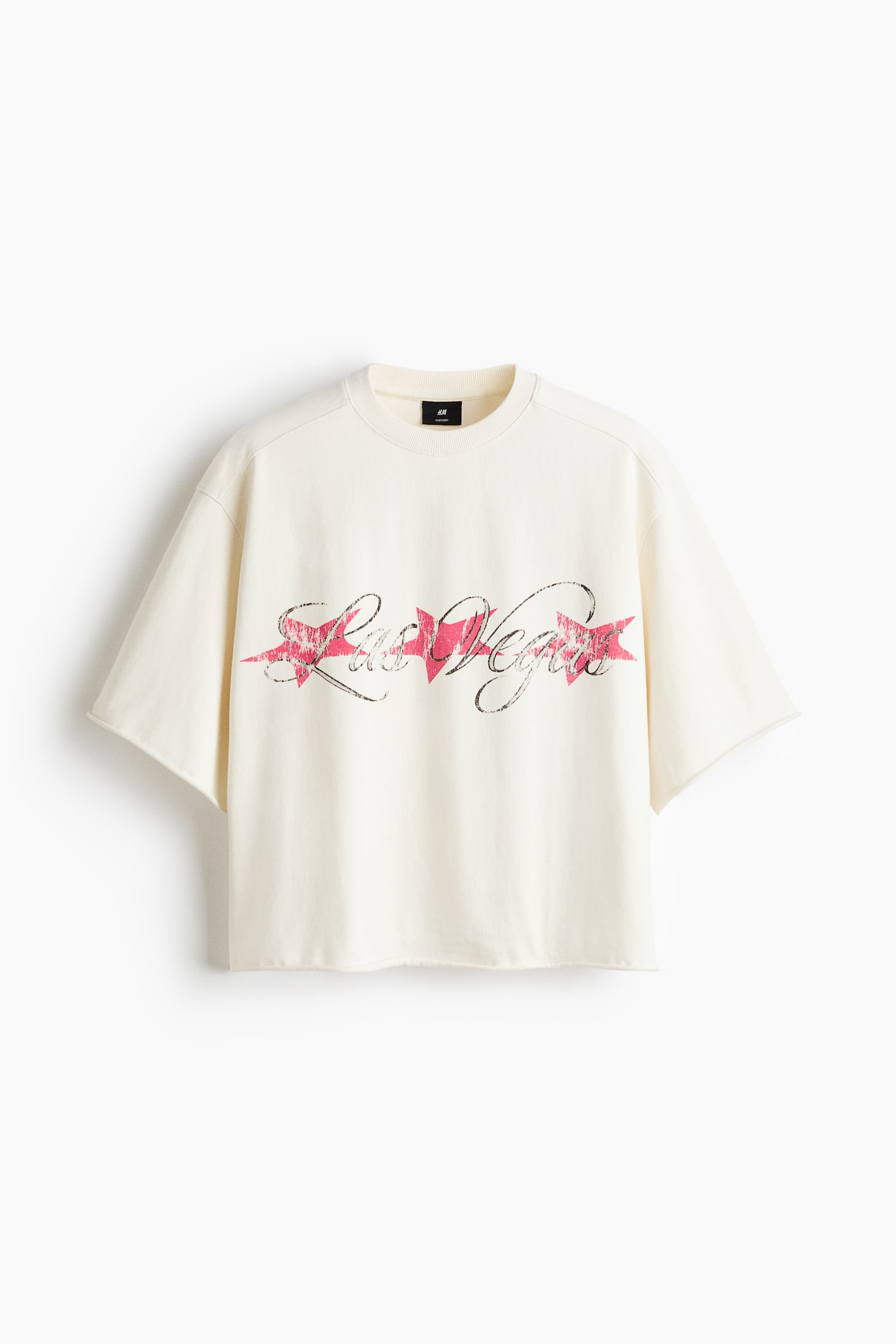Oversized Printed Cotton T-Shirt - Cream/Las Vegas/Cream/Athletic Dept./Black/Las Vegas/Dark dusty blue/Uncut Gym 247/Washed black/Westcoast/Cream/San Bernardino - 1