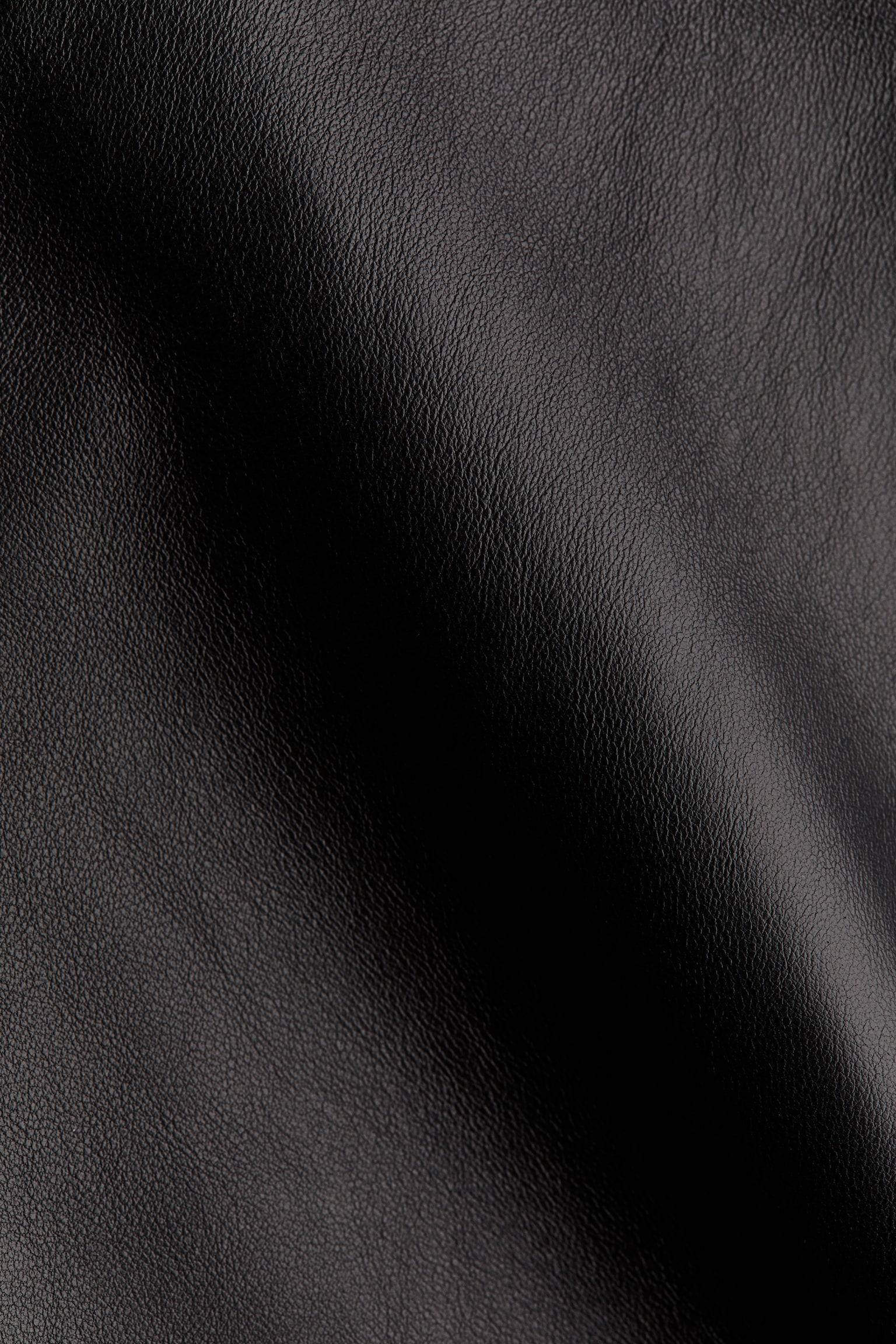 Short leather jacket - Black - 5