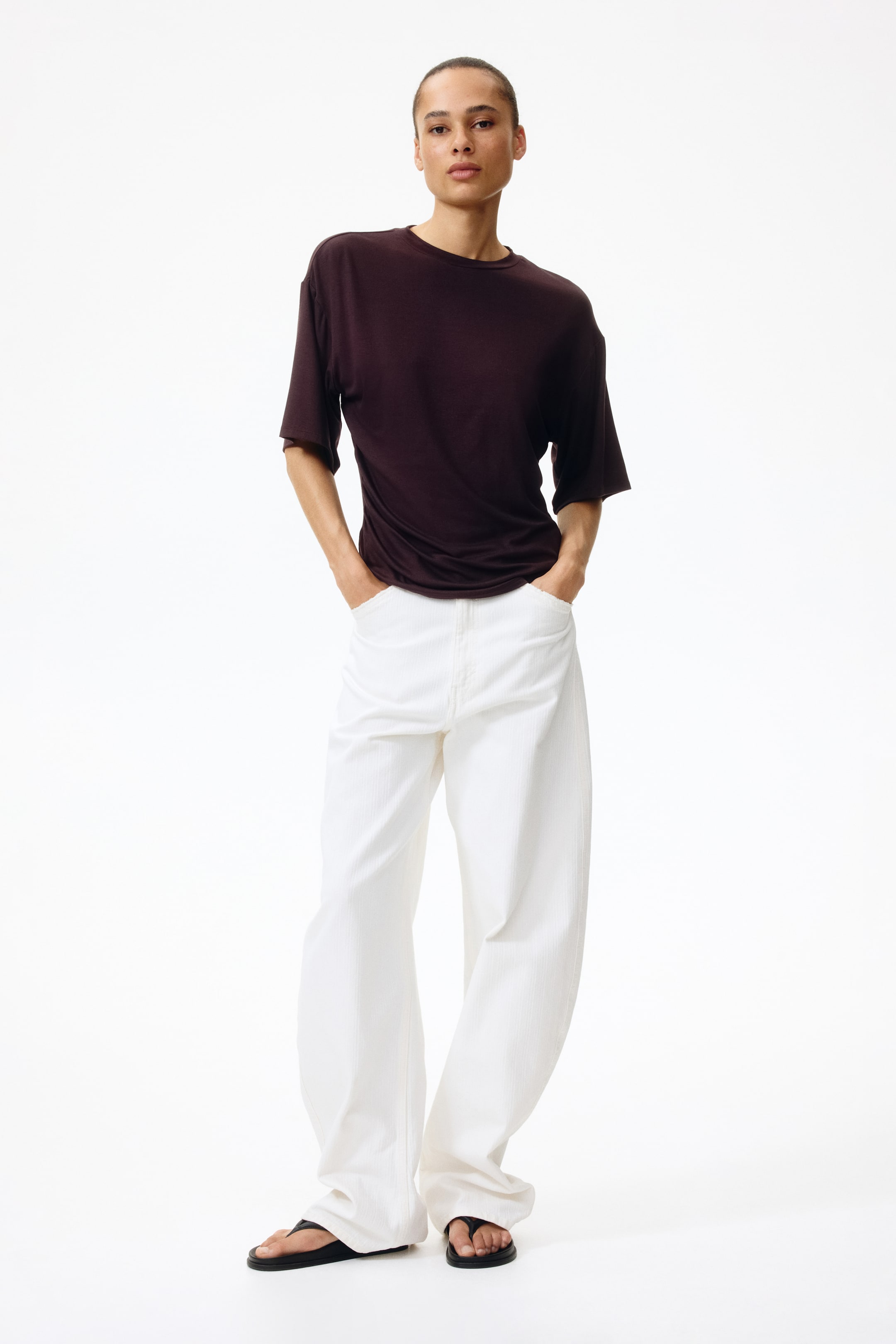 Draped Viscose Top