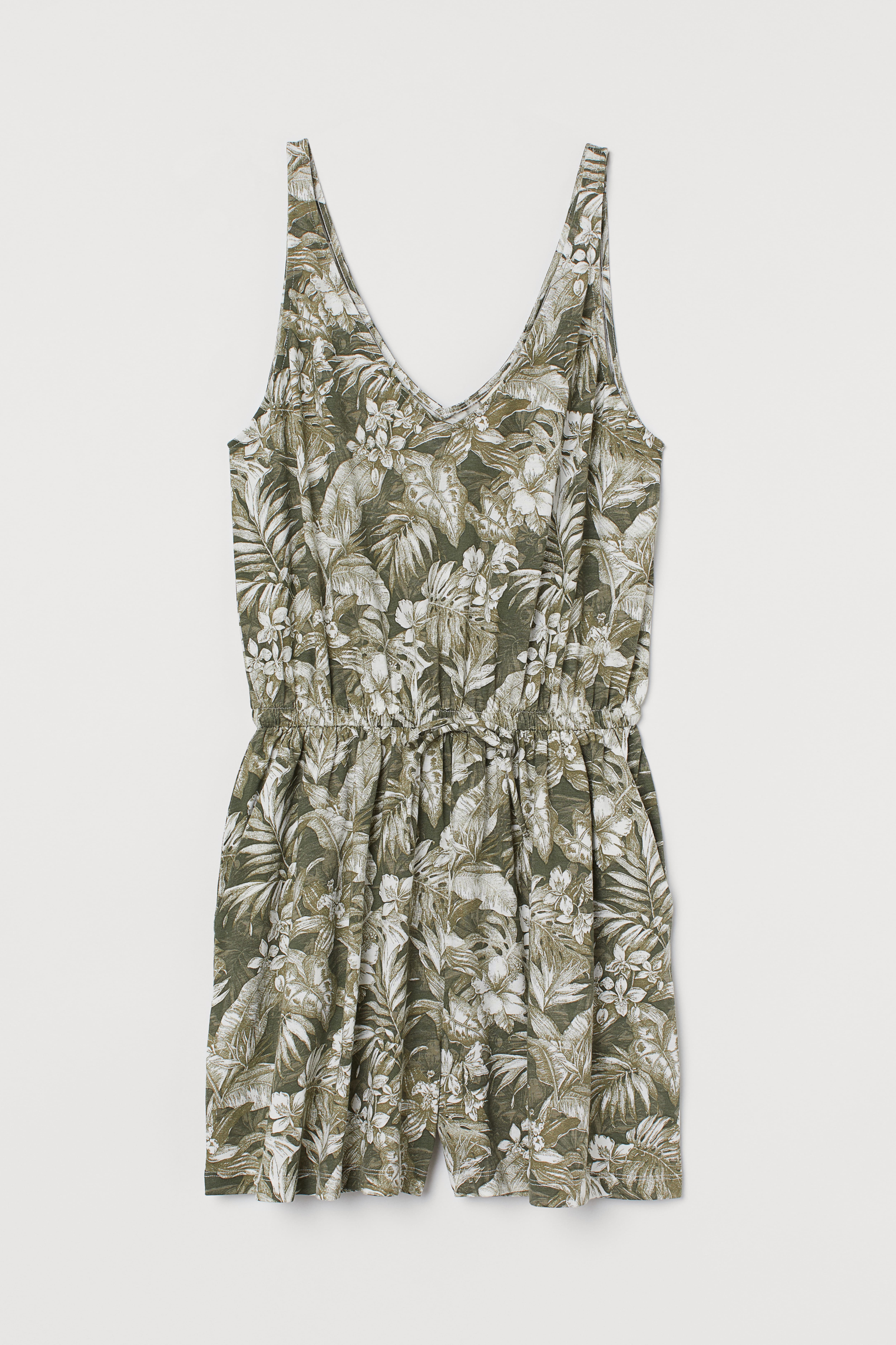 H&m green romper best sale