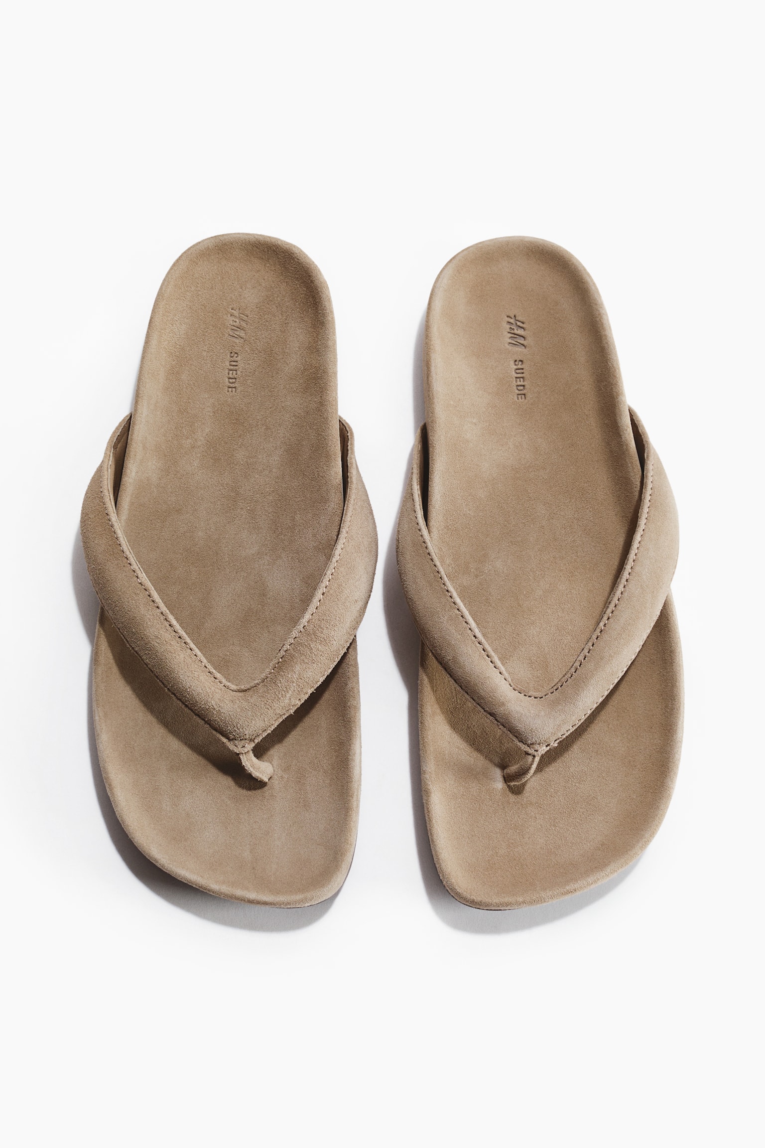 Leather flip-flops - Mole/Dark brown - 2