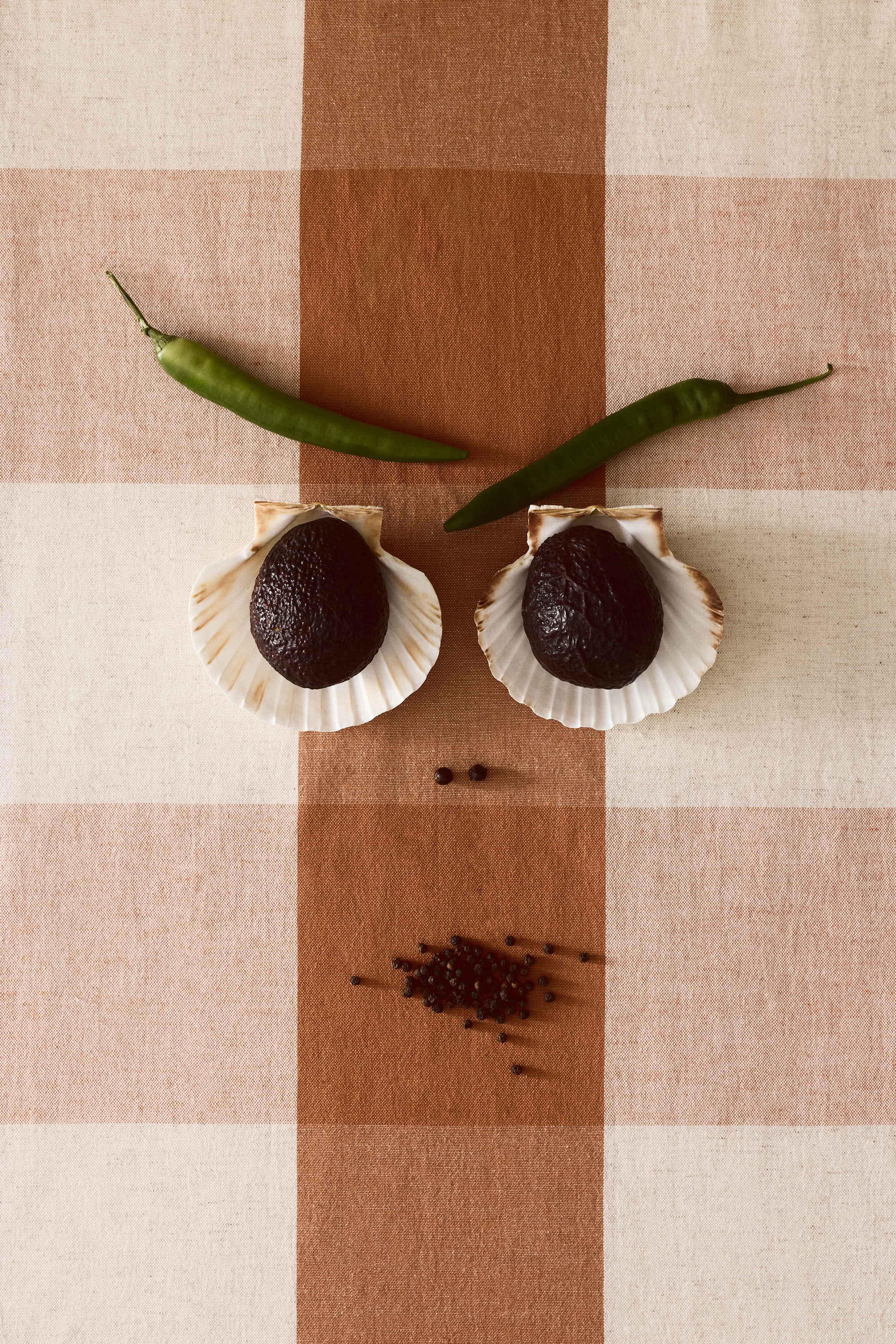 Bordsduk i linmix - Orange/Ginghamrutig/Gul/Randig/Gul/Ginghamrutig/Ljusrosa/Randig/Orange/Randig/Beige/Randig/Mörkbrun/Ginghamrutig/Khakigrön/Ginghamrutig/Khakigrön/Randig/Mörkbrun/Randig/Beige/Ginghamrutig/Ljusrosa/Ginghamrutig