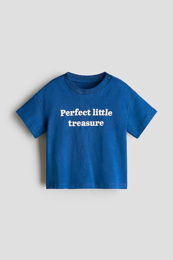 Детские футболки H&M Cotton T-Shirt with Printed Text