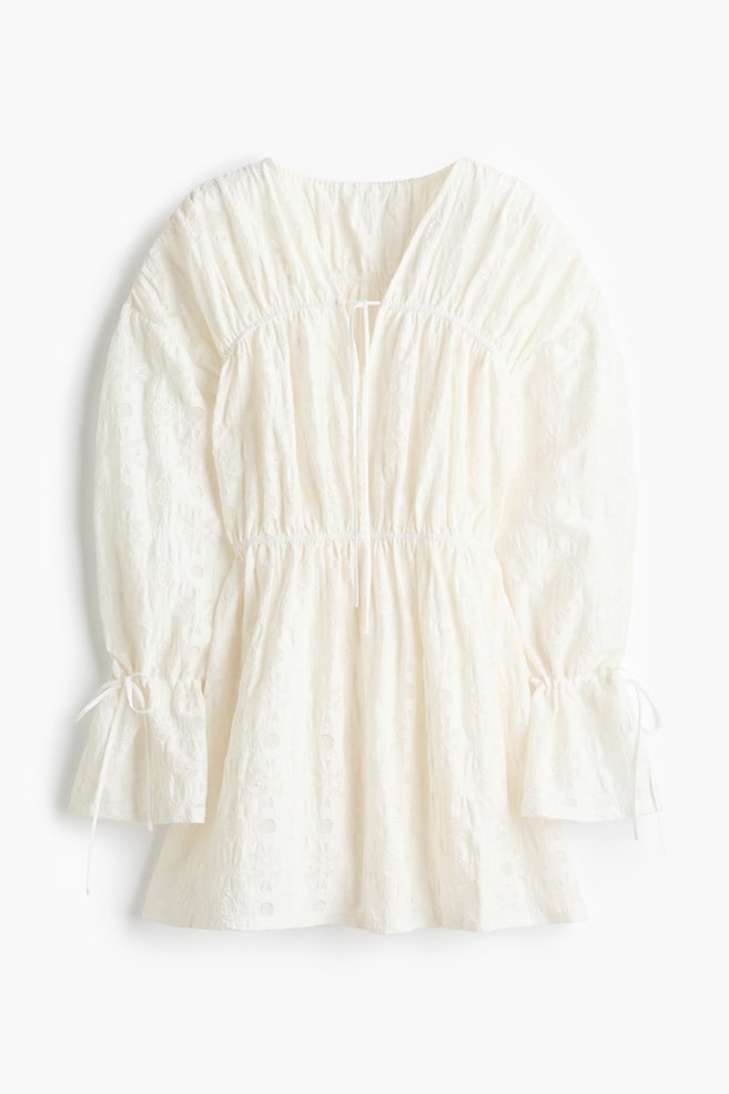 Minirobe en dentelle - Blanc - 1