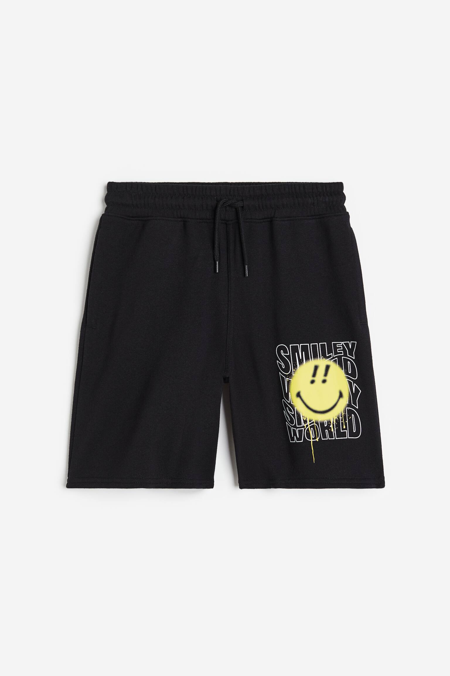 Printed sweatshorts - Black/SmileyWorld®/Bright green/The Simpsons - 1